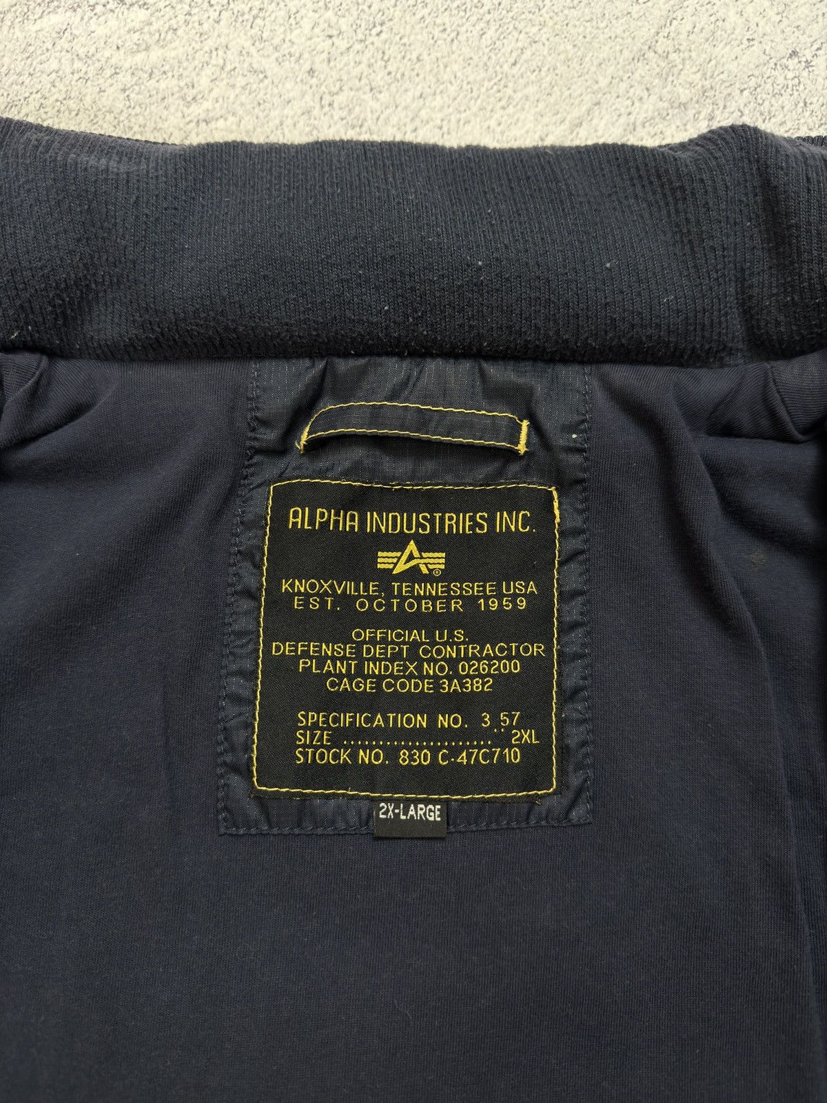 Alpha Industries Alpha Industries Ripstop Flight Jacket Navy Blue Bomber Size US XL / EU 56 / 4 - 10 Thumbnail
