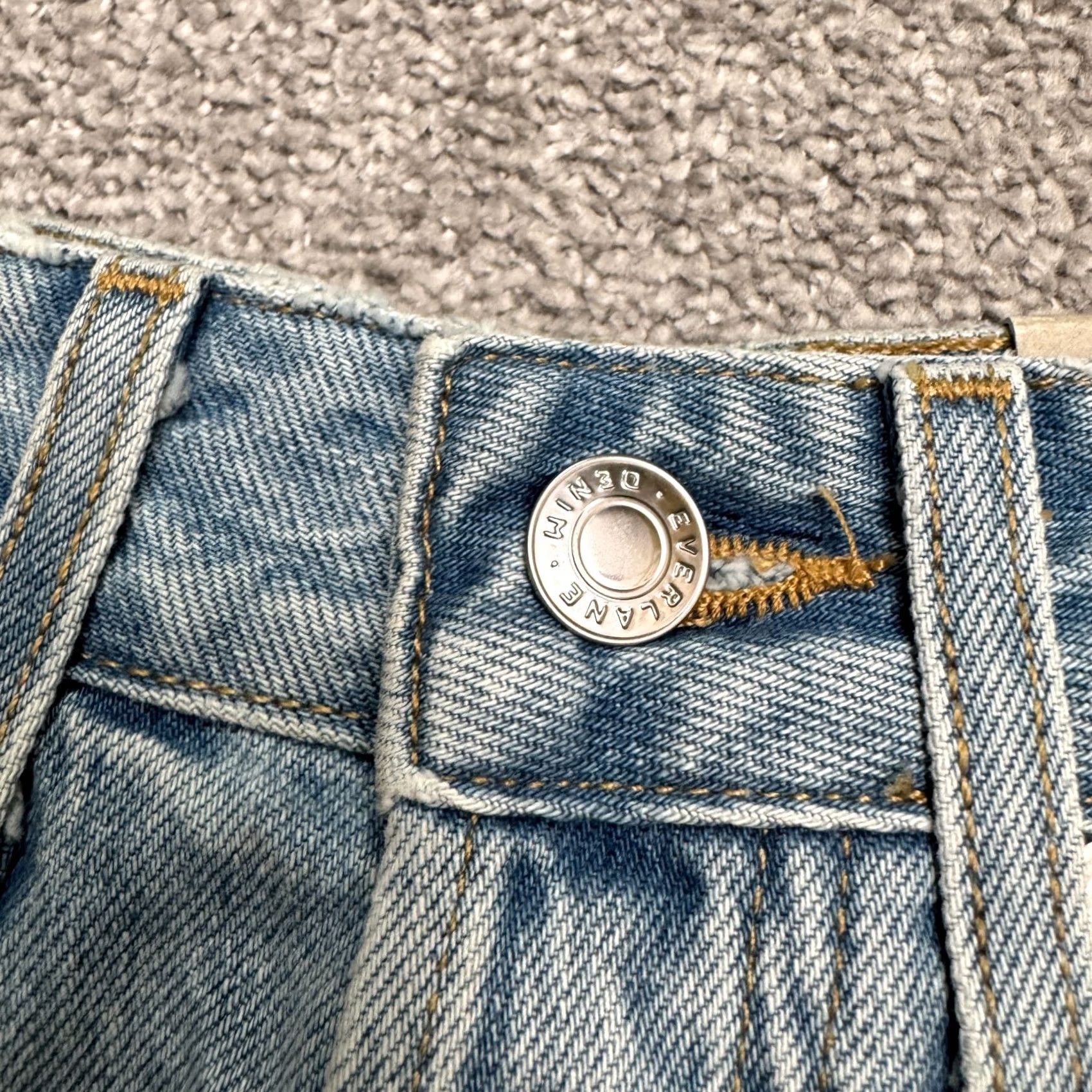 Everlane Everlane The Curvy 90s Cheeky Straight Jean Jeans Women 25 Light Blue NWT Denim High Rise 5-Pocket Footwear? Size 42" / US 20 - 6 Thumbnail