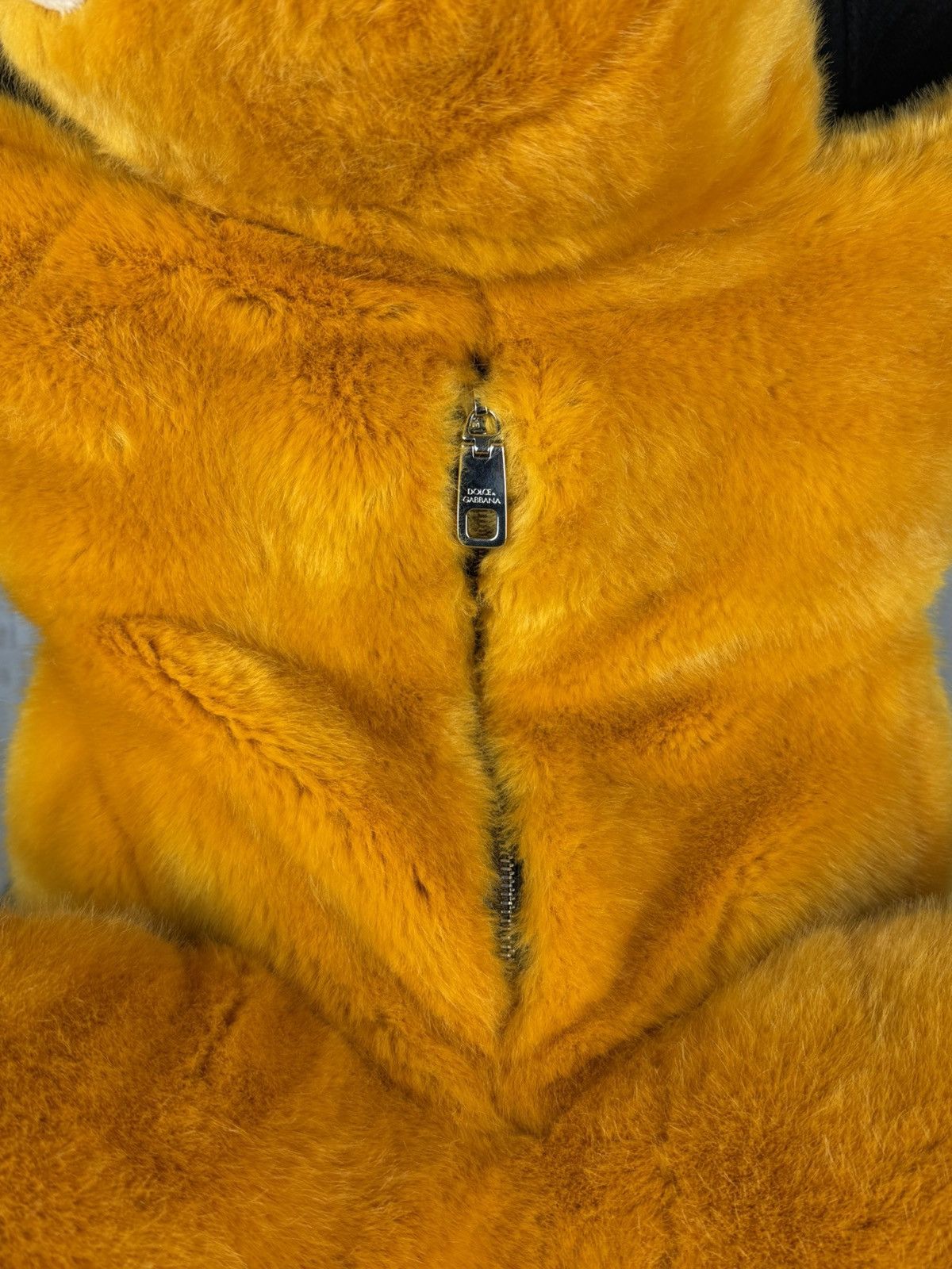Dolce & Gabbana Dolce & Gabbana Faux Fur Teddy Bear Animal Backpack Orange Size ONE SIZE - 10 Thumbnail