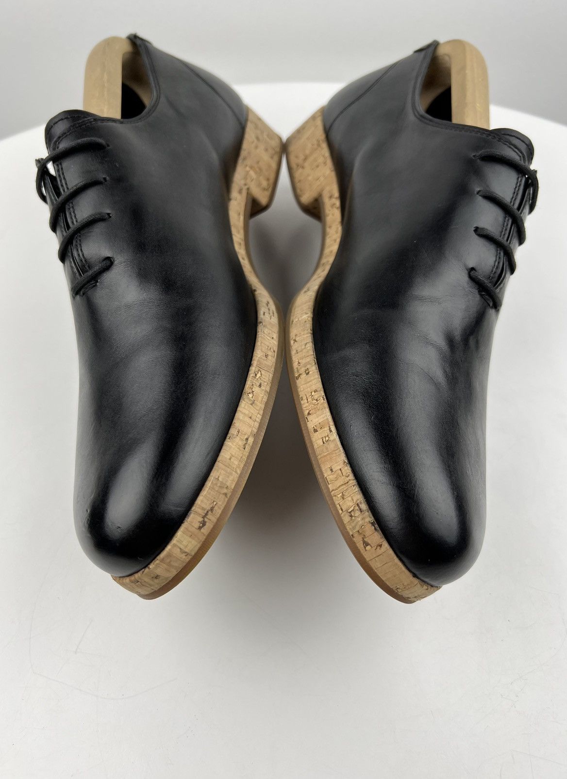 Givenchy GIVENCHY Oxfords Leather Shoes Lace Up Cork Soles Black Mens Size US 8 / EU 41 - 6 Thumbnail