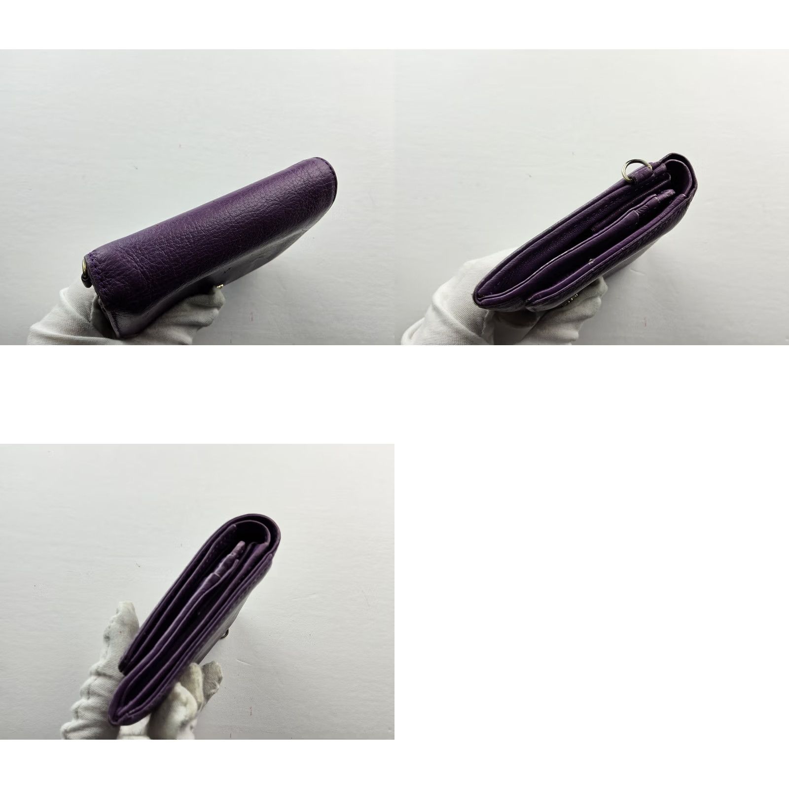 Anna Sui Anna Sui Leather Wallet Purple Woman Snap Wallet Size ONE SIZE - 9 Thumbnail