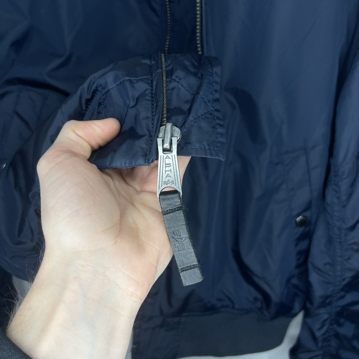 Alpha Industries Alpha Industries Bomber Jacket MA-1 Navy Nylon XL size Size US XL / EU 56 / 4 - 6 Thumbnail
