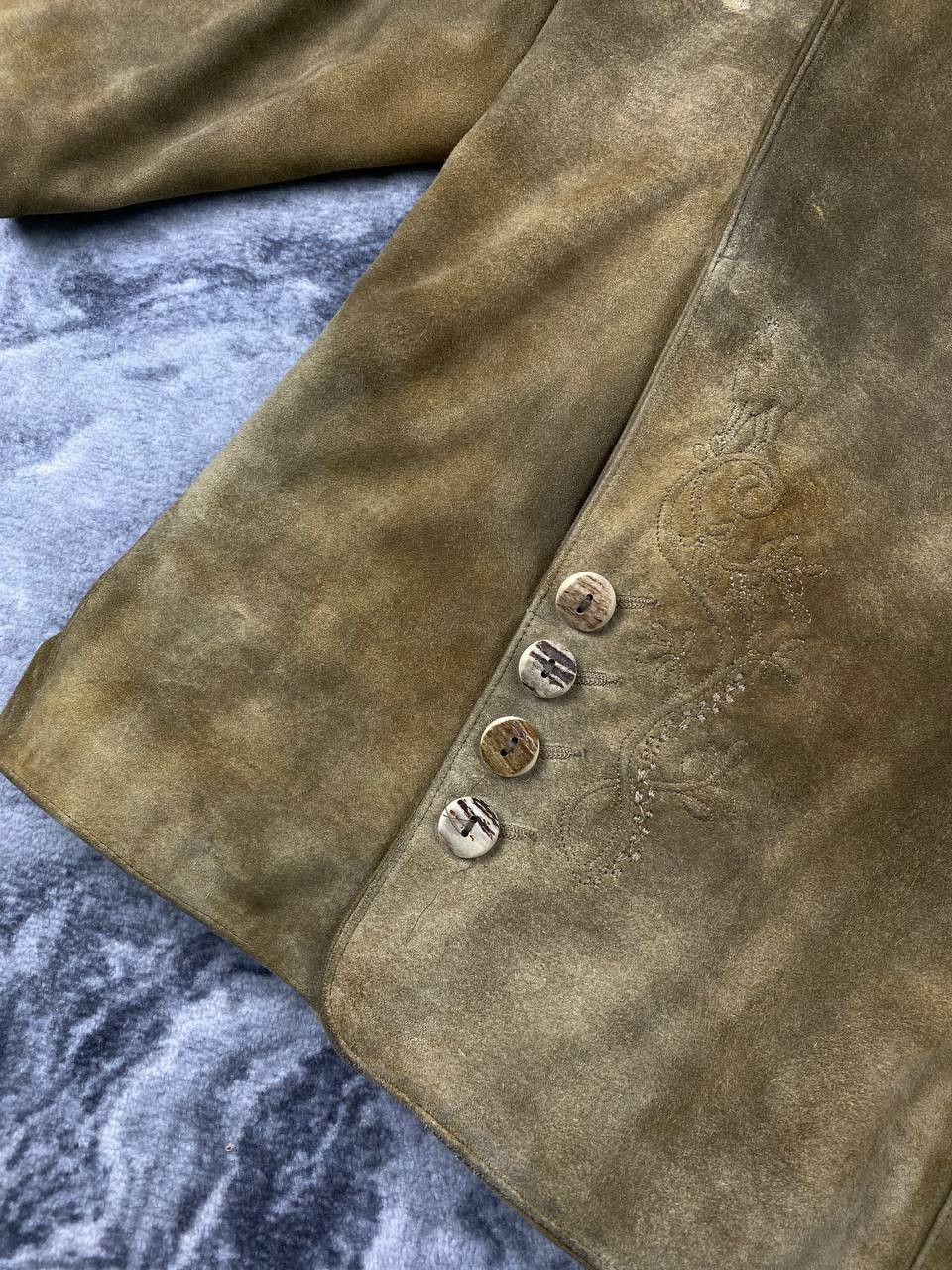 Vintage Vintage Meindl Leather Trachten Coat Jacket Men Size 58 Size US L / EU 52-54 / 3 - 5 Thumbnail