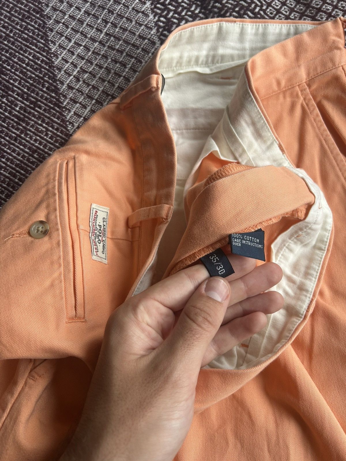 Polo Ralph Lauren Vintage Polo Ralph Lauren Chino Pants Solid Style Streetwear Size US 35 - 13 Thumbnail