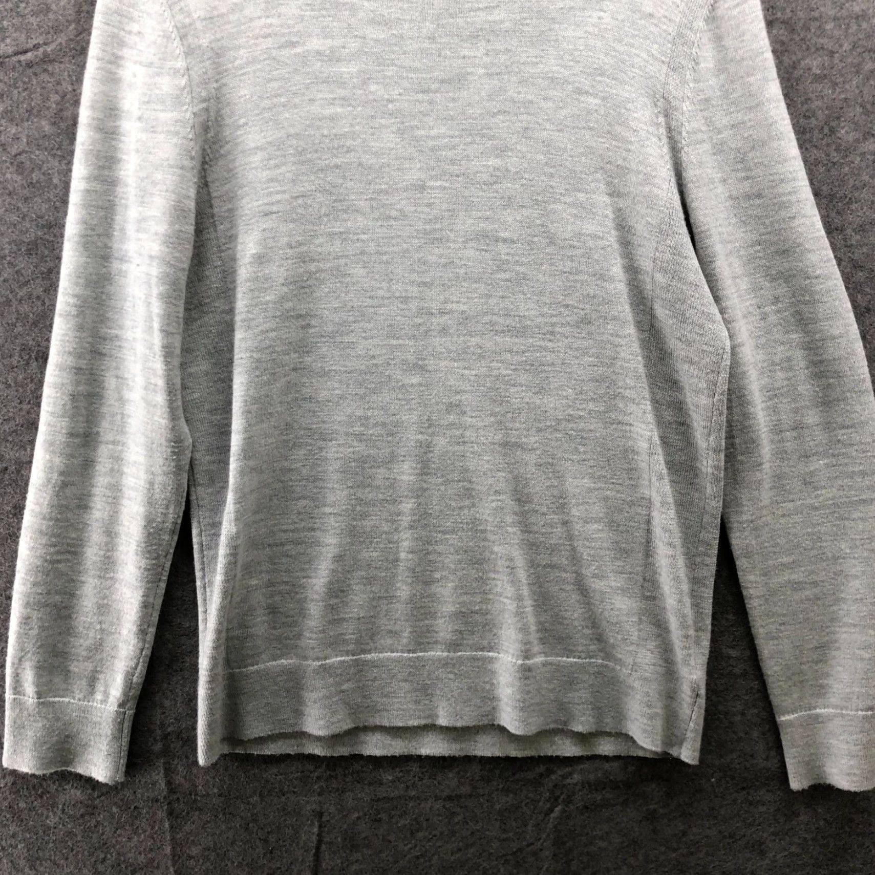 Express Express Merino Wool Blend Sweater Mens M Light Gray Crewneck Stretch Size US M / EU 48-50 / 2 - 6 Thumbnail