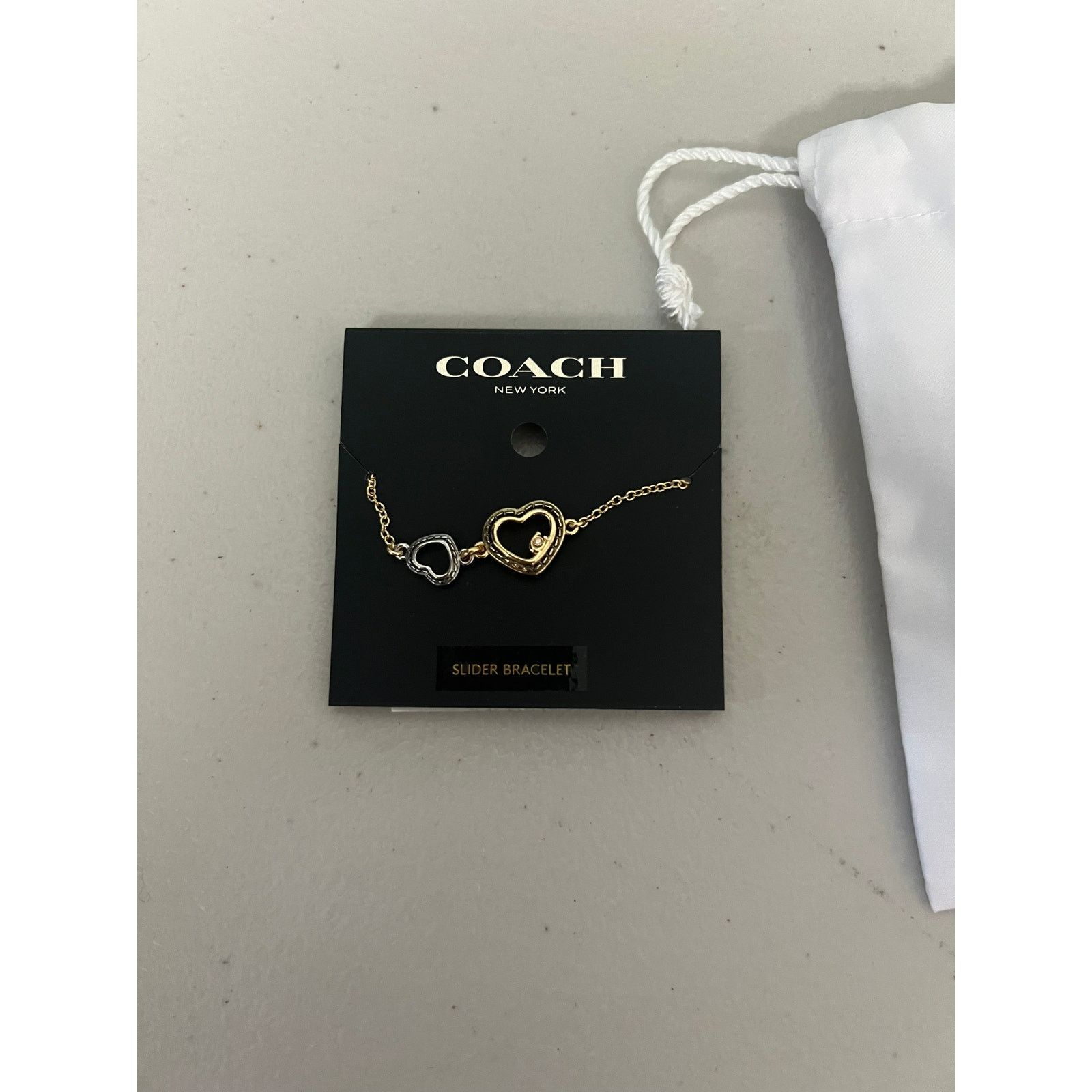 Coach Coach CBB40 Open Heart Interlocking Slider Bracelet Size ONE SIZE - 4 Thumbnail