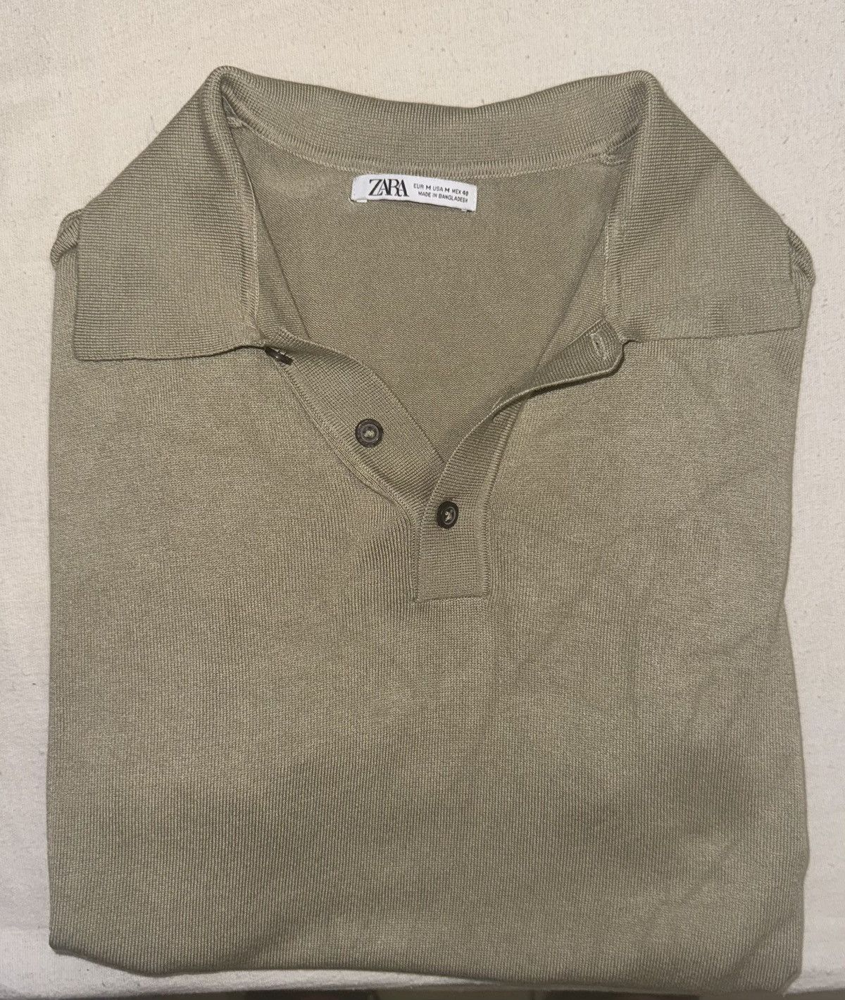 Zara Beige Zara polo shirt M Size US M / EU 48-50 / 2 - 1 Thumbnail