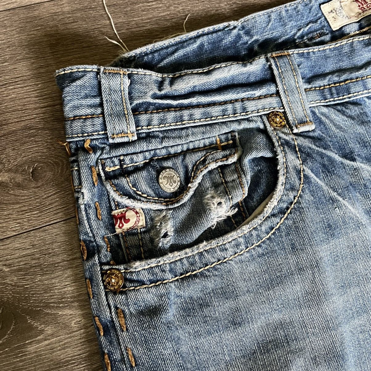 Mek Denim Vintage 2000s MEK New York Boot Cut Washed Denim Jeans 40x31 Size US 40 / EU 56 - 8 Thumbnail