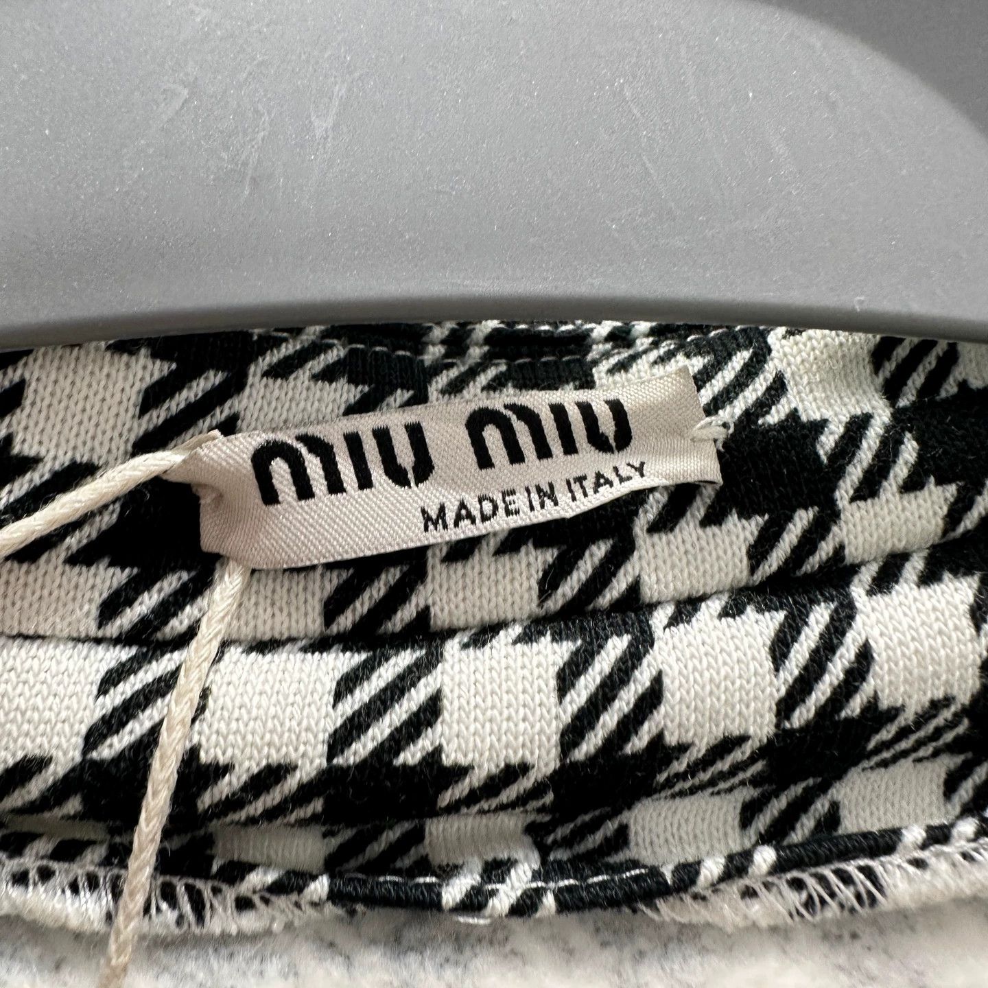 Miu Miu MIU MIU Check Logo Button-Front Collared Cotton Jacket S Size S / US 4 / IT 40 - 3 Thumbnail