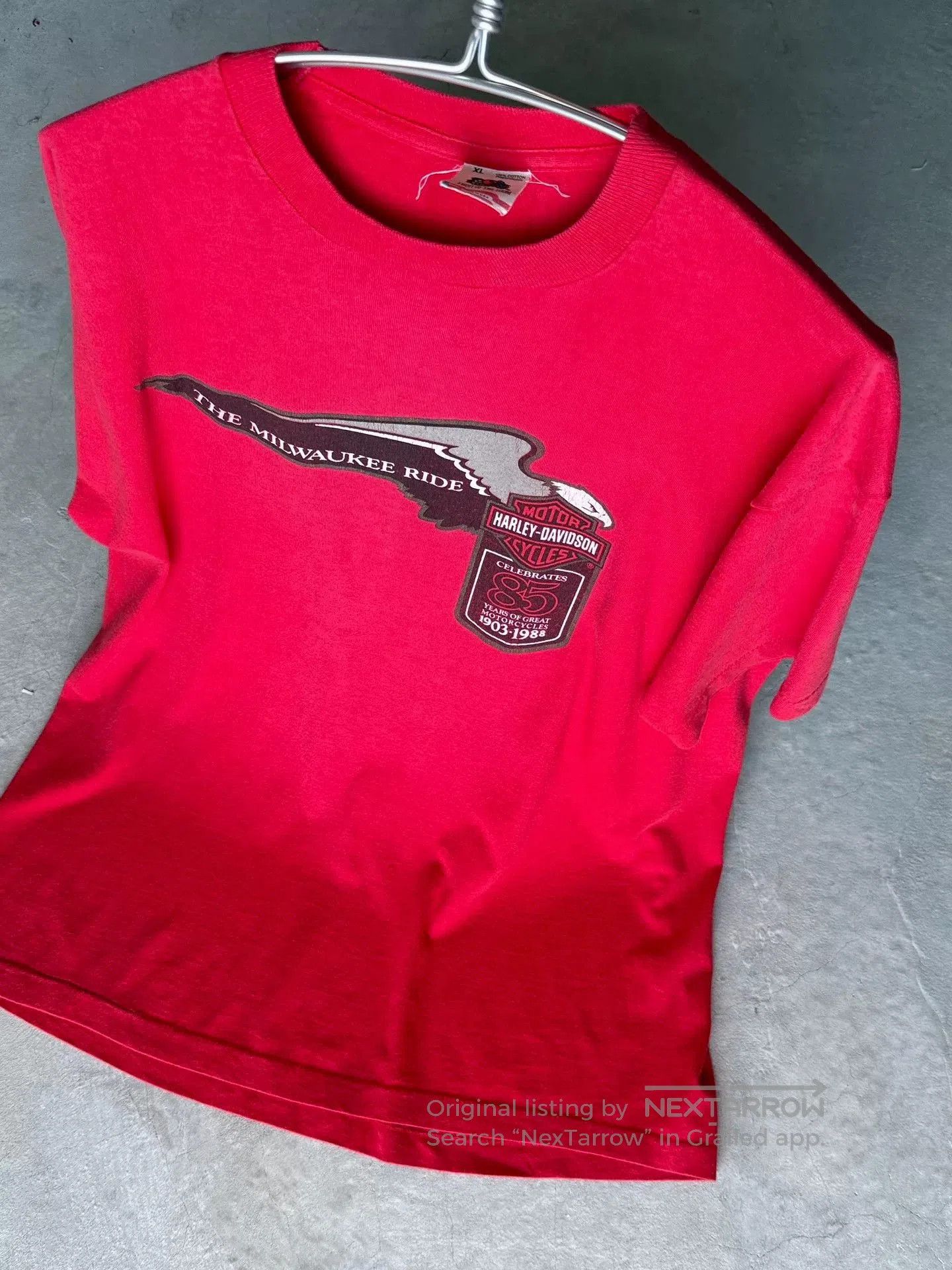 Vintage Vintage 1988 Harley Davidson 85th Tee. Size US XL / EU 56 / 4 - 6 Thumbnail