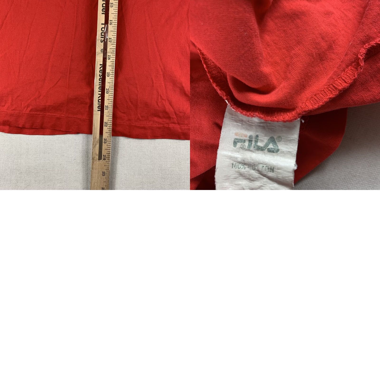 Fila VINTAGE FILA ITALIA Polo Shirt Small Red Long Sleeve Cotton Mens Size US S / EU 44-46 / 1 - 8 Thumbnail