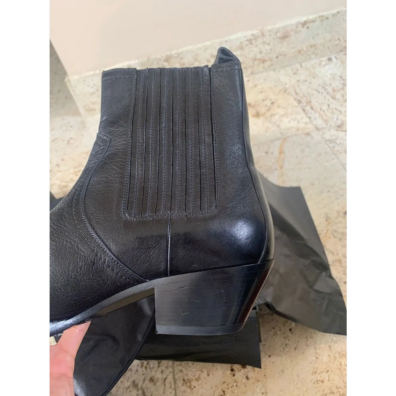 Saint Laurent Paris o1rshd1 Lukas 40 Boots in Black Size US 8 / EU 41 - 17 Thumbnail