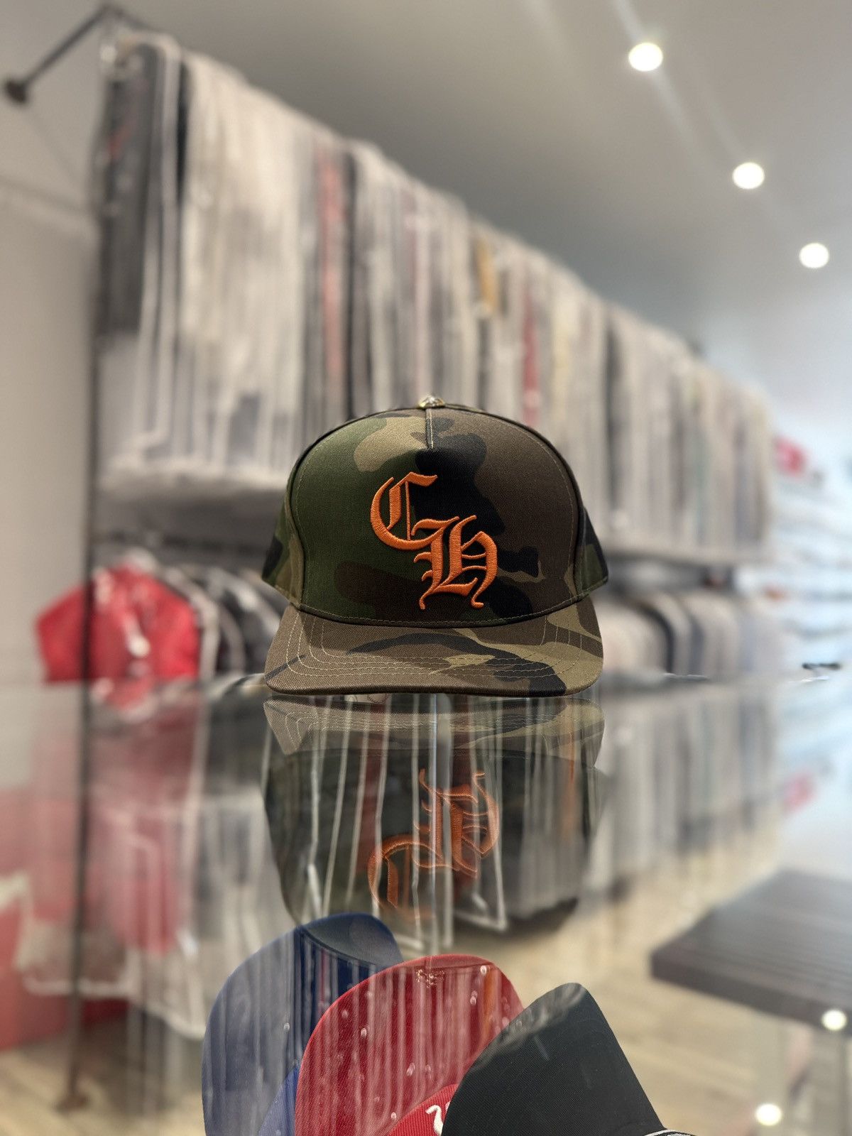 Chrome Hearts Chrome Hearts CH Baseball Hat Camo Size ONE SIZE - 1 Thumbnail