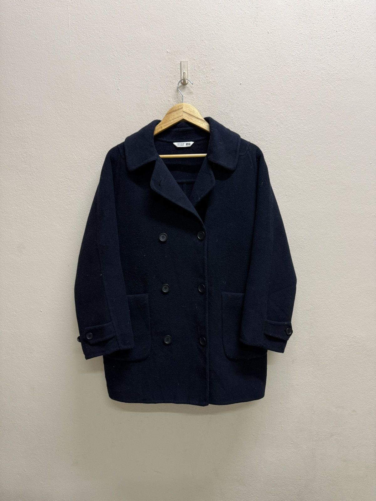 Uniqlo COMPTOIR DES COTONNIERS UNIQLO WOOL DOUBLE FACE COAT JACKET Size M / US 6-8 / IT 42-44 - 17 Thumbnail