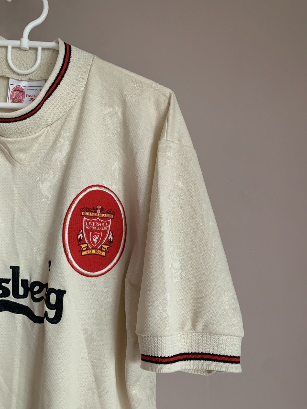 Reebok Liverpool 1996/97 Away Football Shirt Reebok Vintage Soccer Size US M / EU 48-50 / 2 - 4 Thumbnail