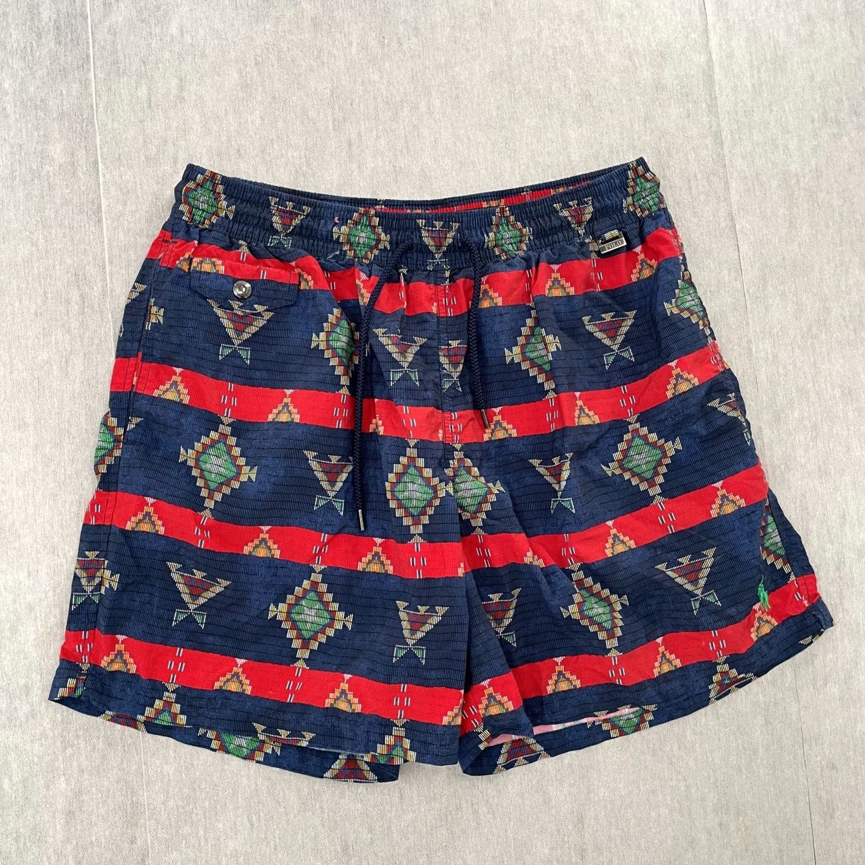 Polo Ralph Lauren Polo Ralph Lauren Swim Trunks Shorts Adult XL Native Print Pockets Mens Size US XL / EU 56 / 4 - 2 Thumbnail