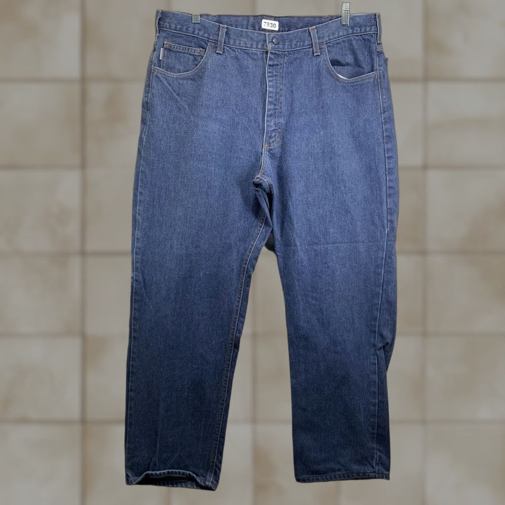 Carhartt VINTAGE Carhartt Jeans Men 40x31 Flame-Resistant Relaxed Fit Denim Made in USA Retro 90s Size US 40 / EU 56 - 1 Thumbnail