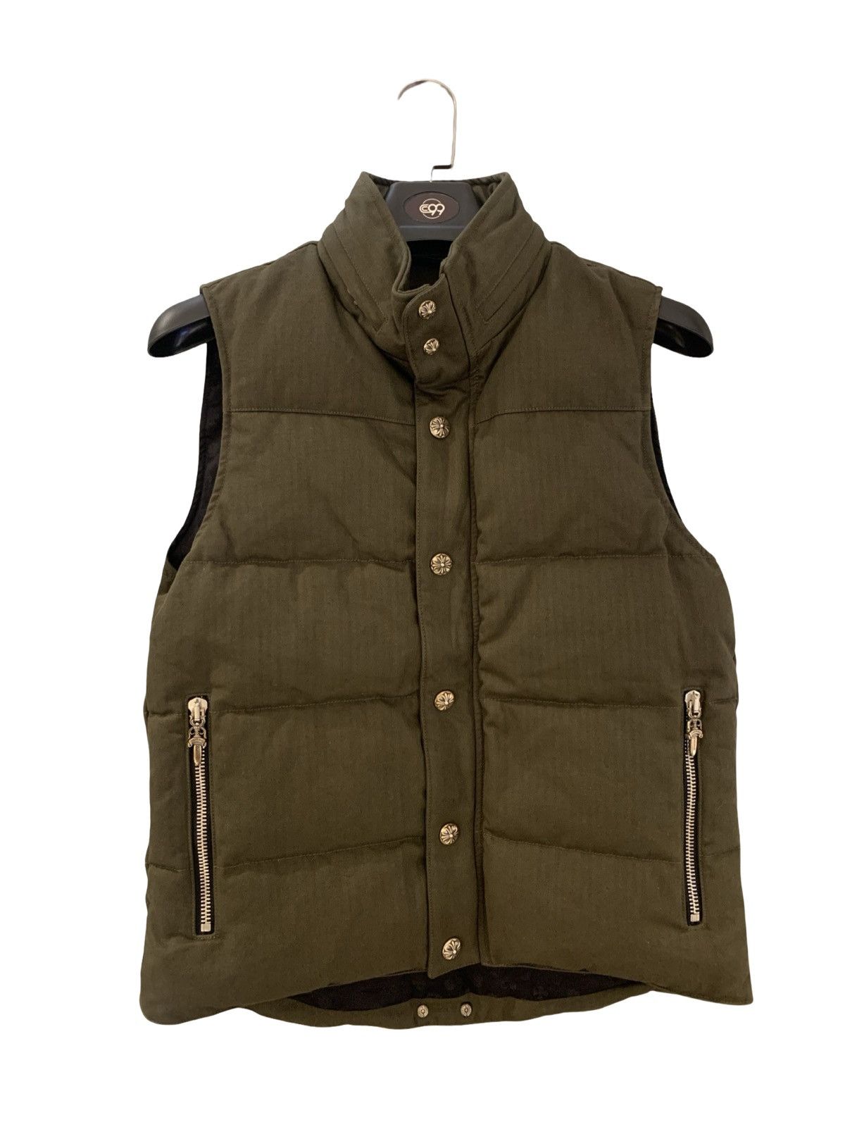 Chrome Hearts Military green canvas puffer vest Size US S / EU 44-46 / 1 - 1 Thumbnail