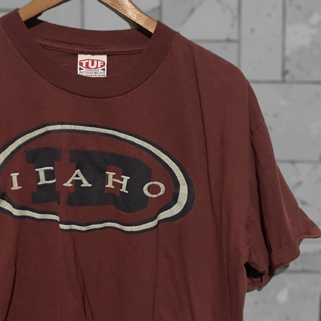Vintage VINTAGE TUF Shirt Mens L Red USA Idaho Single Stitch Graphic Tee Size US L / EU 52-54 / 3 - 1 Thumbnail