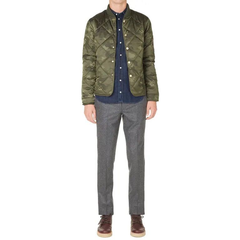 Officine Generale Officine Generale Camou Quilted Jacket Size US S / EU 44-46 / 1 - 2 Thumbnail