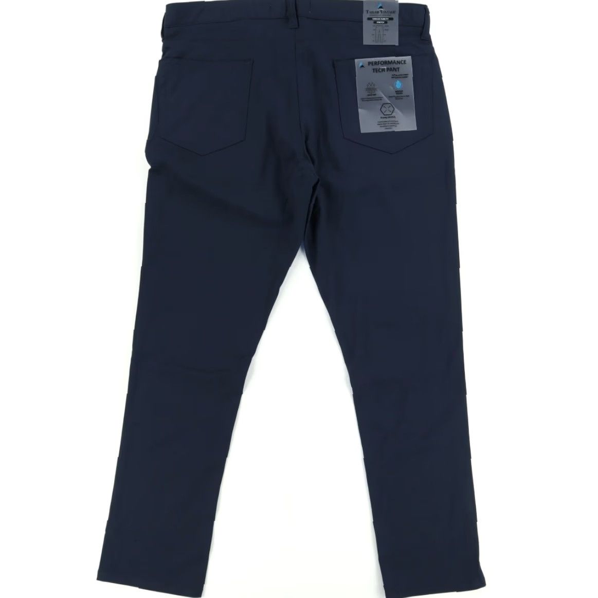 Vintage Tailor Vintage Luxeperformance Canaan Slim Fit Polyester Woven Chino Pants Navy Blue Men's 38 Size US 38 / EU 54 - 4 Thumbnail