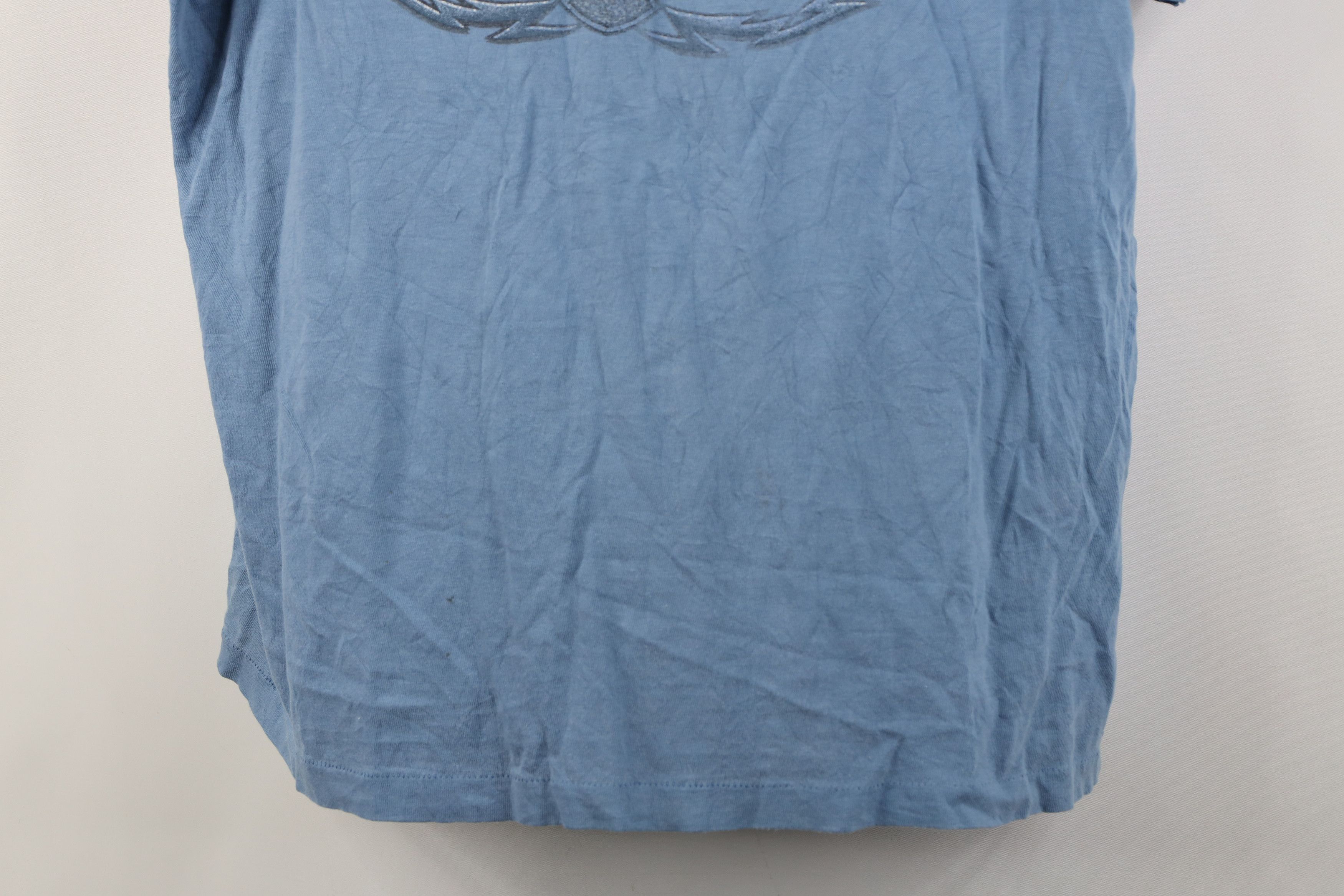 Harley Davidson Vintage 90s Harley Davidson Eagle Tribal T-Shirt Blue USA Size US XL / EU 56 / 4 - 3 Thumbnail