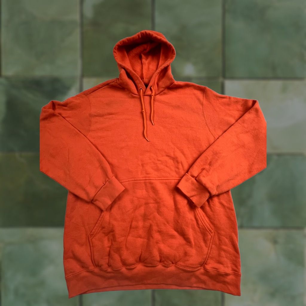 Nike Nike Hoodie Sweatshirt Mens L Orange Kangaroo Pocket Pullover Fleece Solid Size US L / EU 52-54 / 3 - 1 Thumbnail