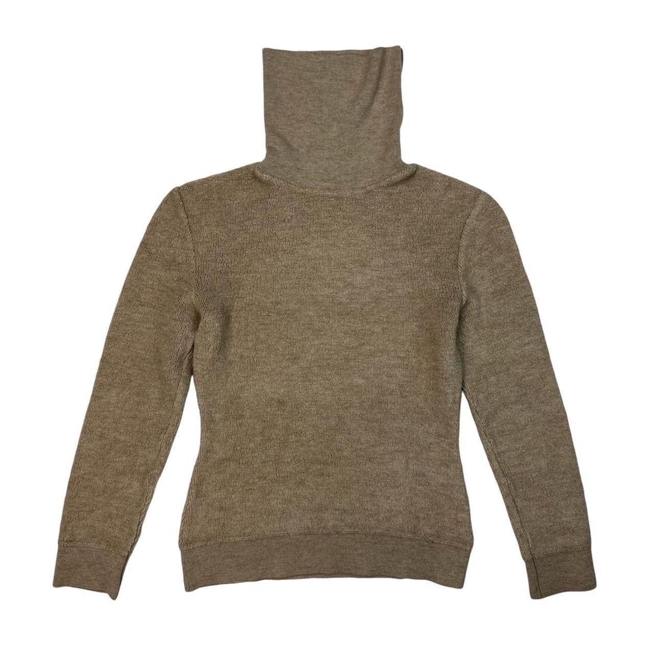 Issey Miyake ISSEY MIYAKE Early 2000s Khaki Turtleneck Sweater Size US XS / EU 42 / 0 - 2 Thumbnail