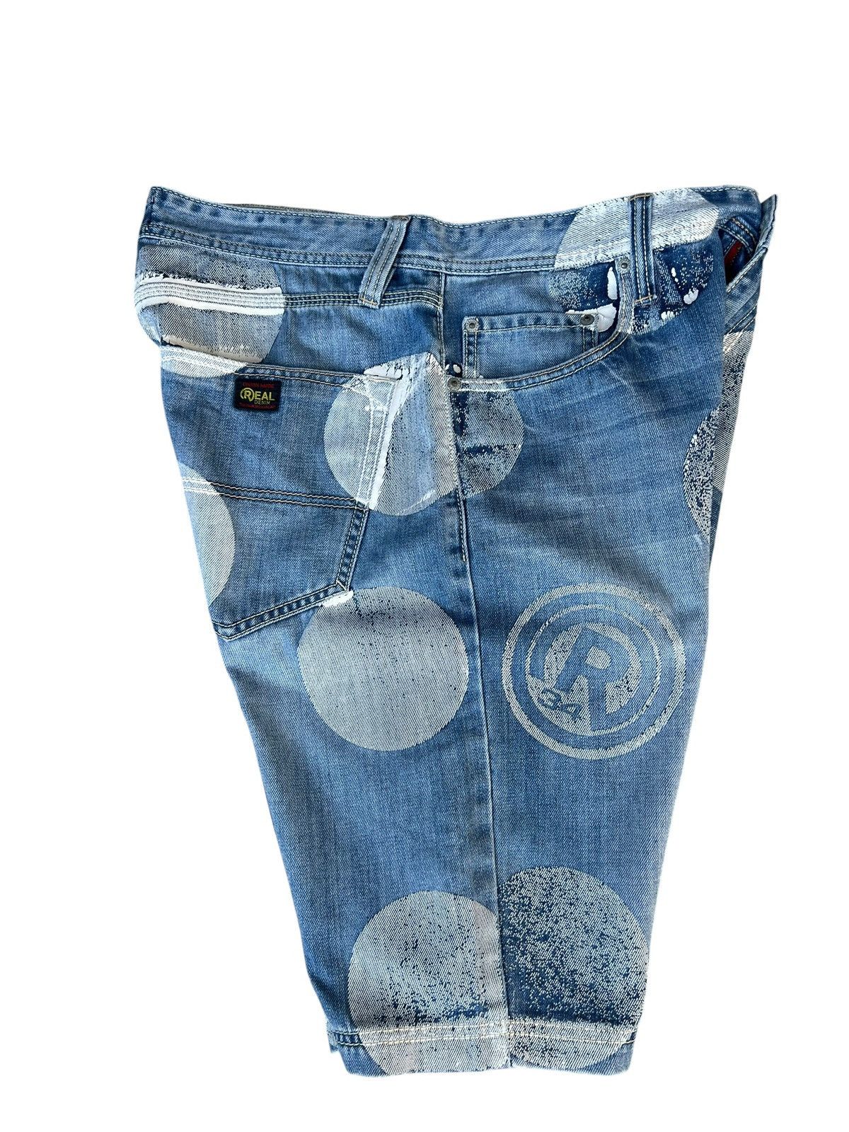 Vintage RealBVoice Japan Huge Dot Denim Short Pant Size US 34 / EU 50 - 12 Thumbnail