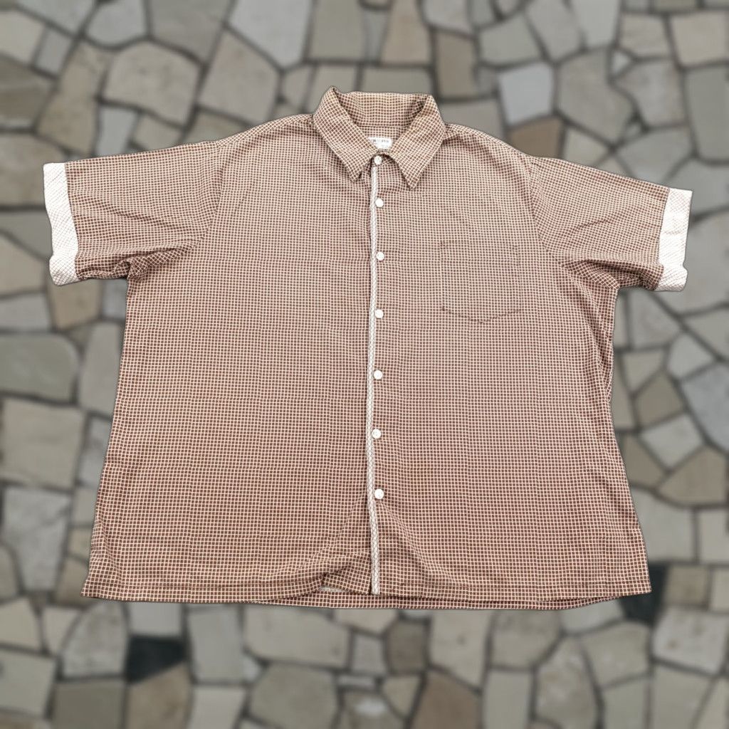 Vintage VINTAGE Don Loper Shirt Mens 2XL Brown Plaid Button-Up Short Sleeve 60s Mens Brown Plaid Size US XXL / EU 58 / 5 - 1 Thumbnail