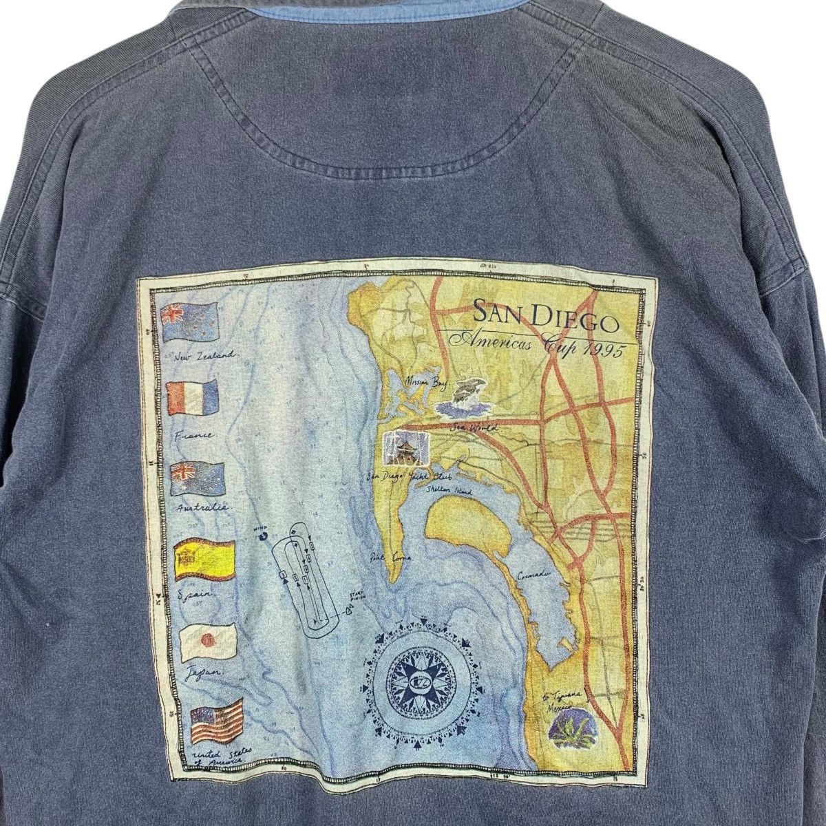 Vintage Vintage 90s LINE 7 Team New Zealand America's Cup 1995 Shirt Size US M / EU 48-50 / 2 - 5 Thumbnail