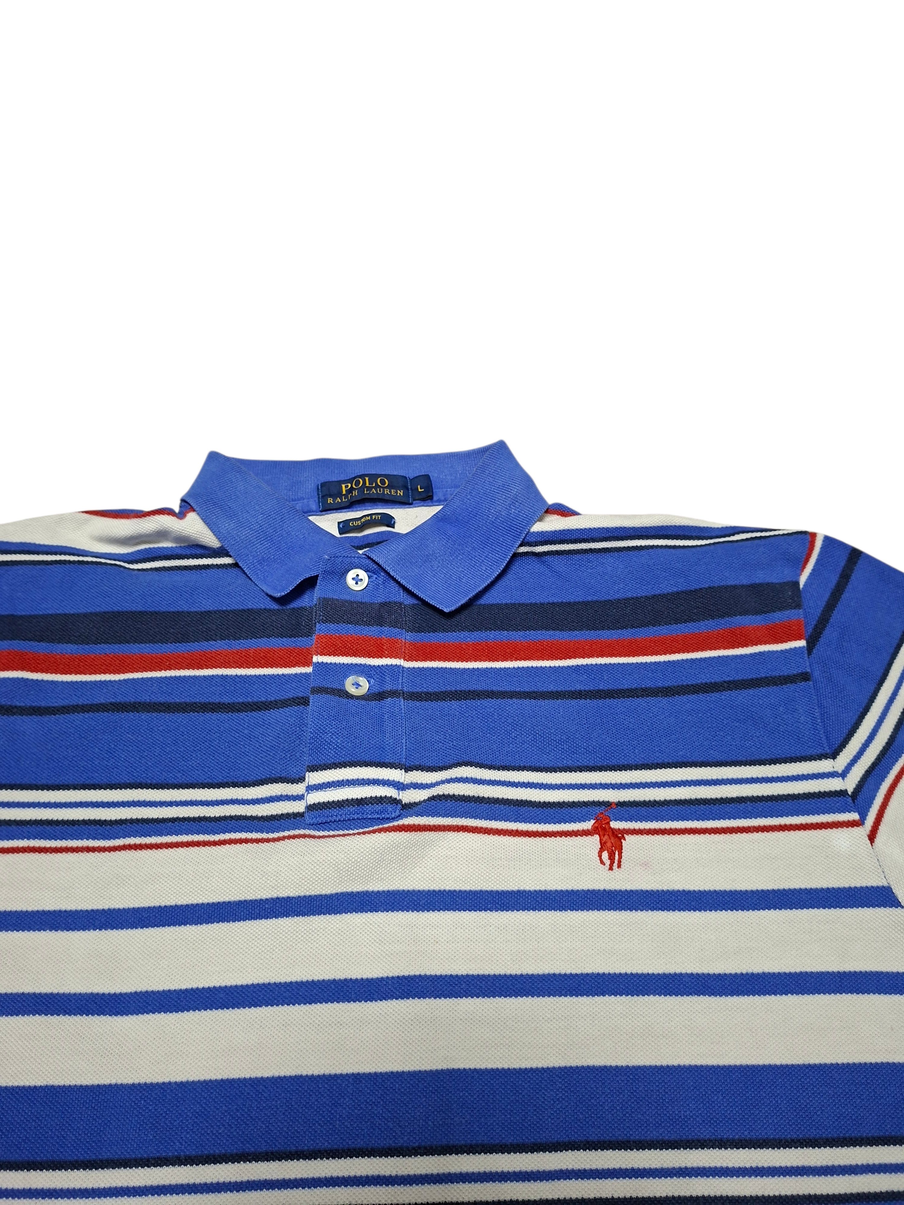 Polo Ralph Lauren POLO RALPH LAUREN VINTAGE LUXURY STRIPED POLO SHIRT Size US L / EU 52-54 / 3 - 2 Thumbnail