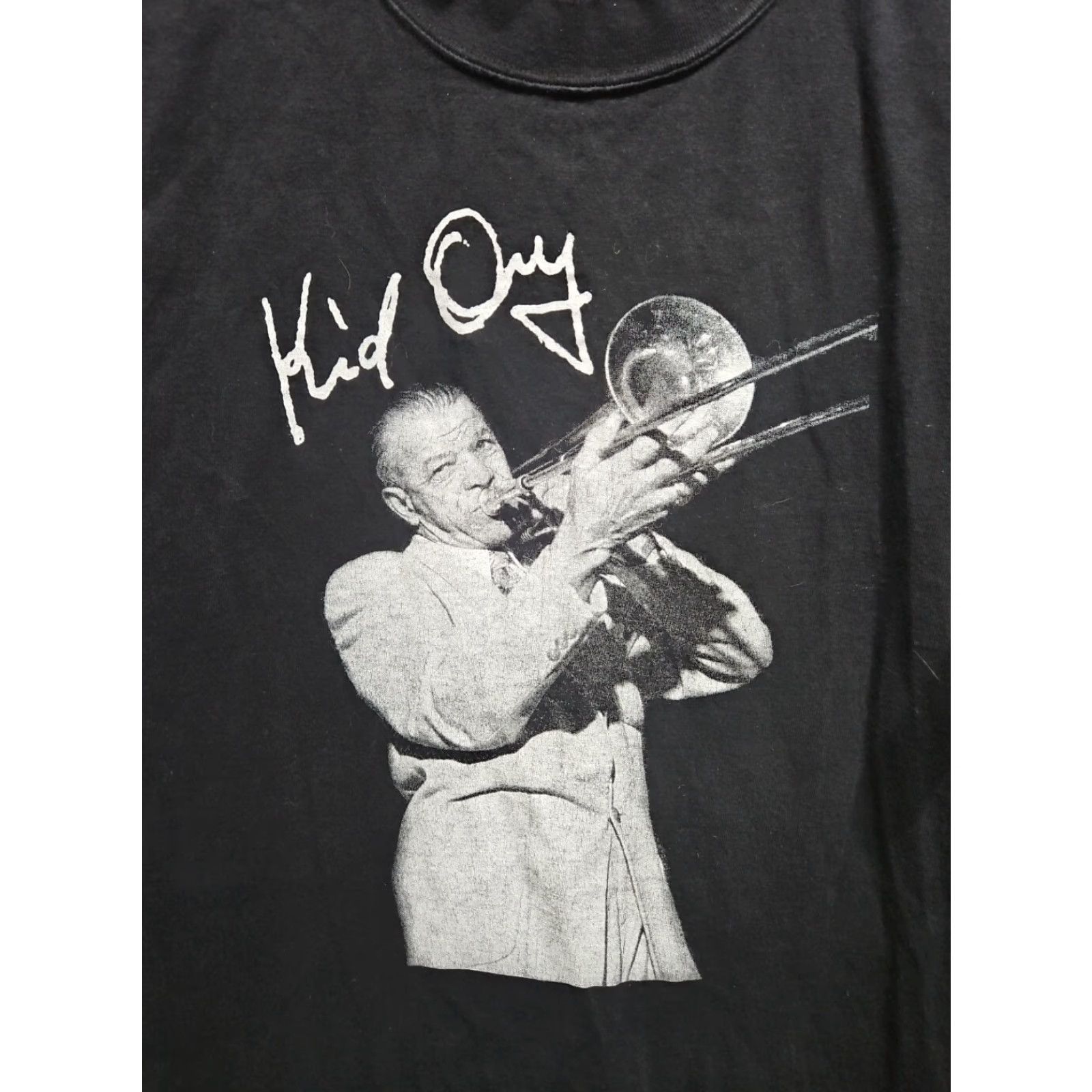 Vintage Vtg Ory Jazz Band Creole Louisiana Single Stitch T Shirt Mens XL Black Graphic Print Crew Neck Short Sleeve Vintage USA MADE Band Music Size US XL / EU 56 / 4 - 2 Thumbnail