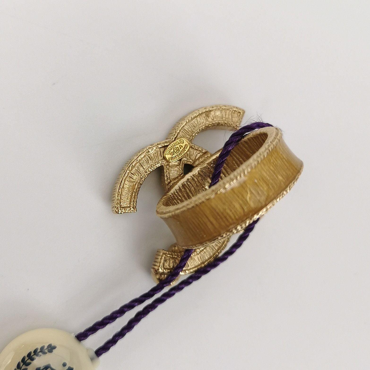 Chanel Chanel Crystal Double C Logo Ring Size 12 -z2505 Size ONE SIZE - 5 Thumbnail