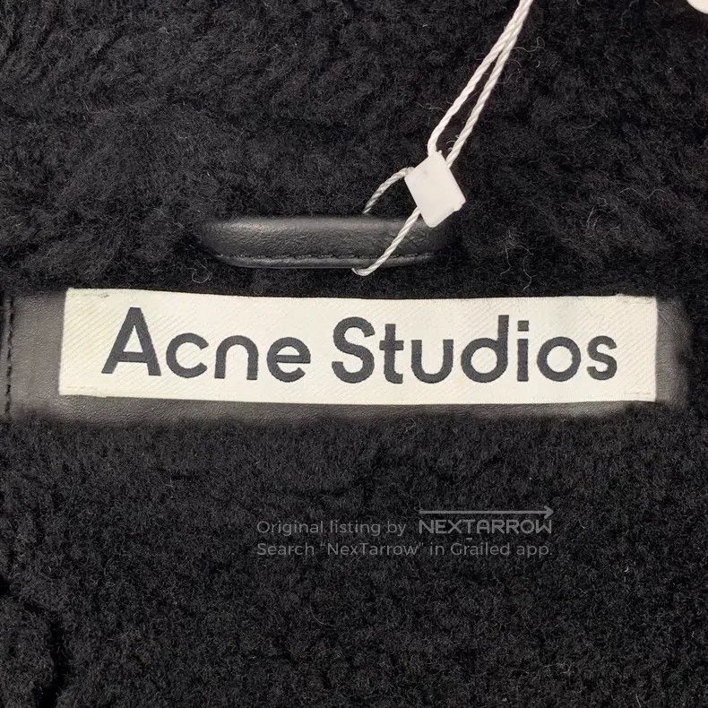 Acne Studios Acne Studios Black Sheep Leather Zip-up Long Sleeve Faux F Size XXS / US 00 / IT 34 - 5 Thumbnail