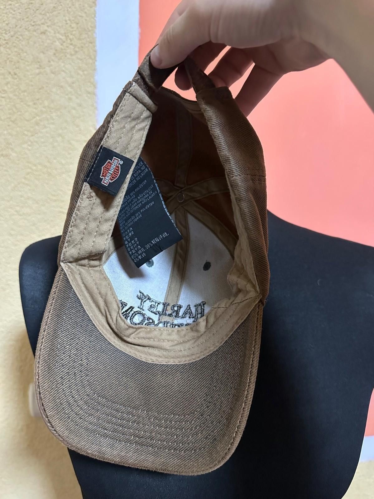 Harley Davidson Harley Davidson Hat Cap Strapback Distressed Denim Biker Size ONE SIZE - 5 Thumbnail
