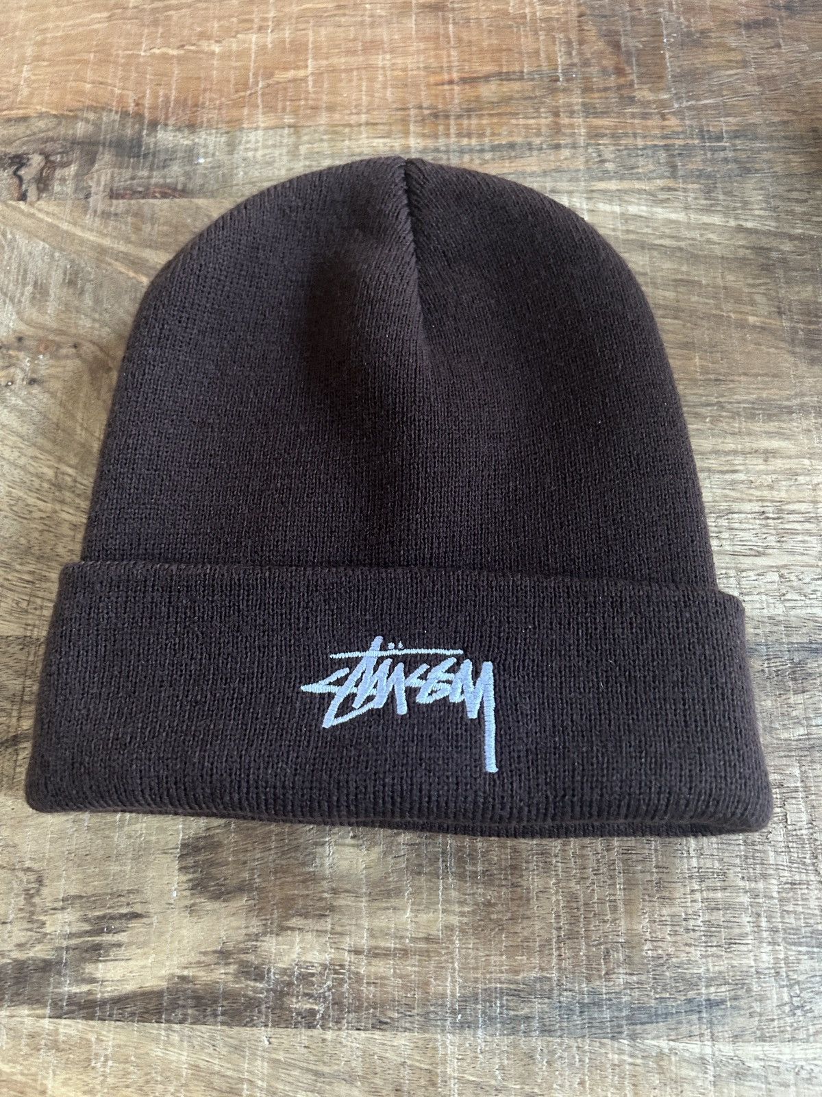 Stussy Stussy cuff stock beanie accessory hat streetwear brown Size ONE SIZE - 1 Thumbnail