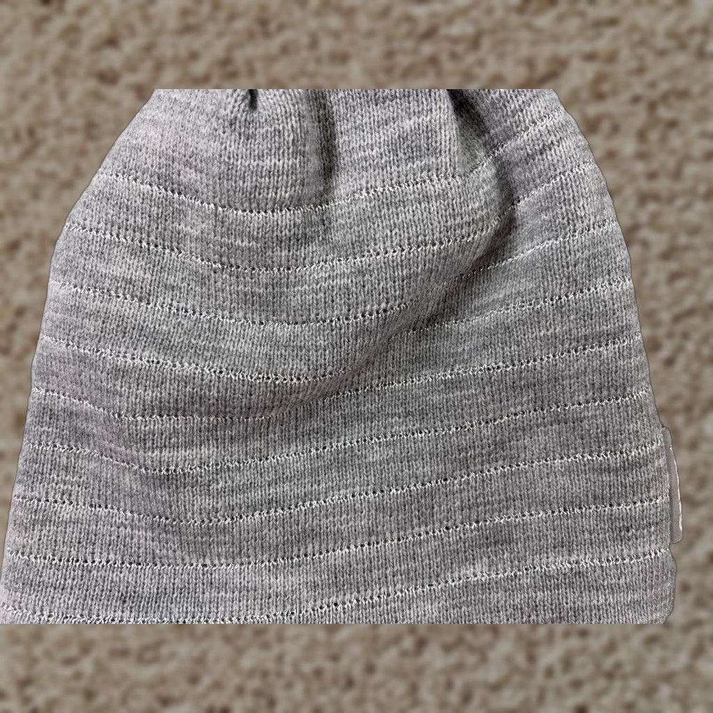Vintage Gerry Beanie Toque Unisex Adults One Size Gray Knit Stripe Polyester Acrylic Blend Beanie Ski Style, Casual, Travel, 1 Size, Fall Winter Size ONE SIZE - 1 Thumbnail