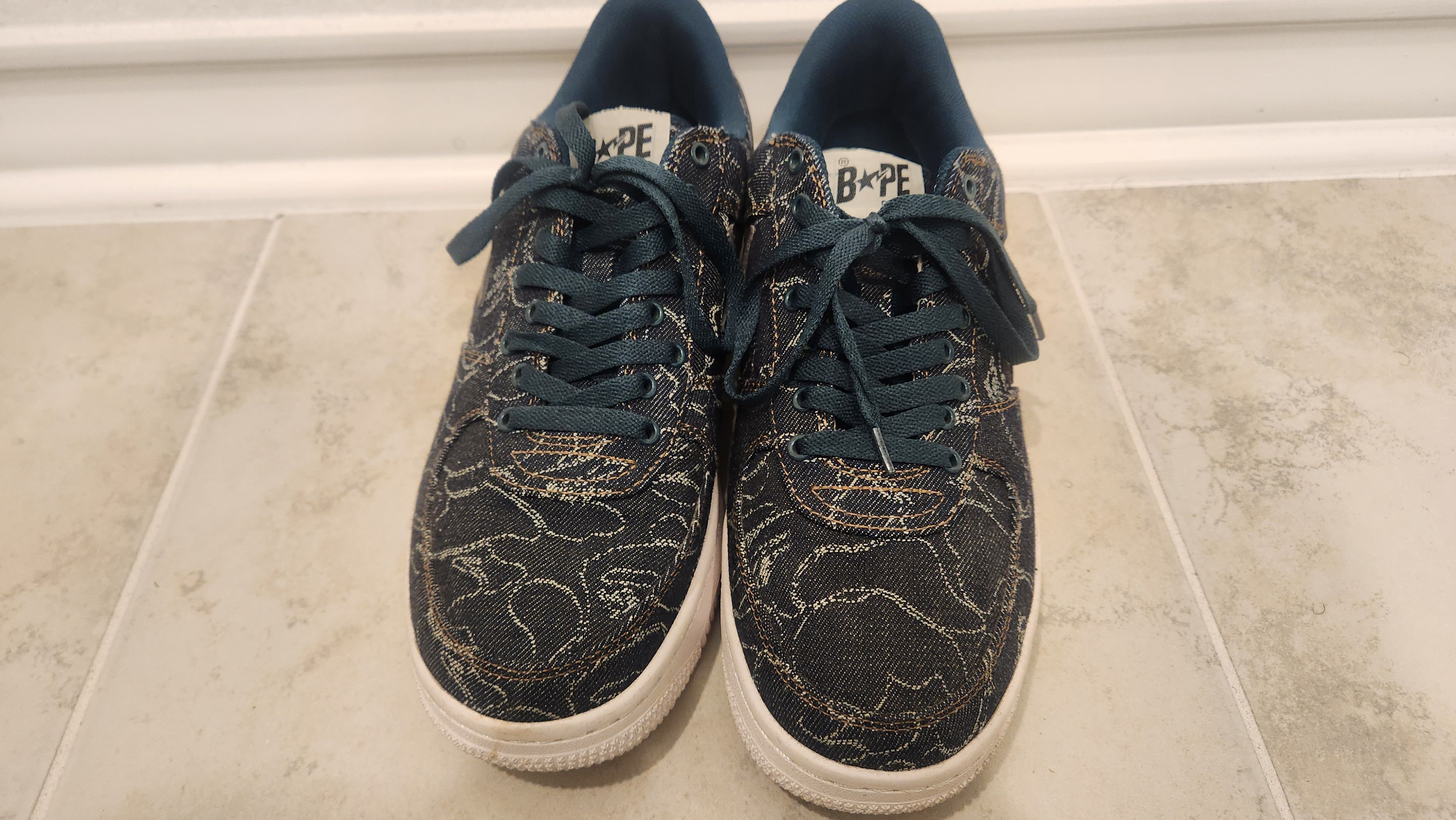 Bape OG Denim Bapestas Size US 10 / EU 43 - 3 Thumbnail