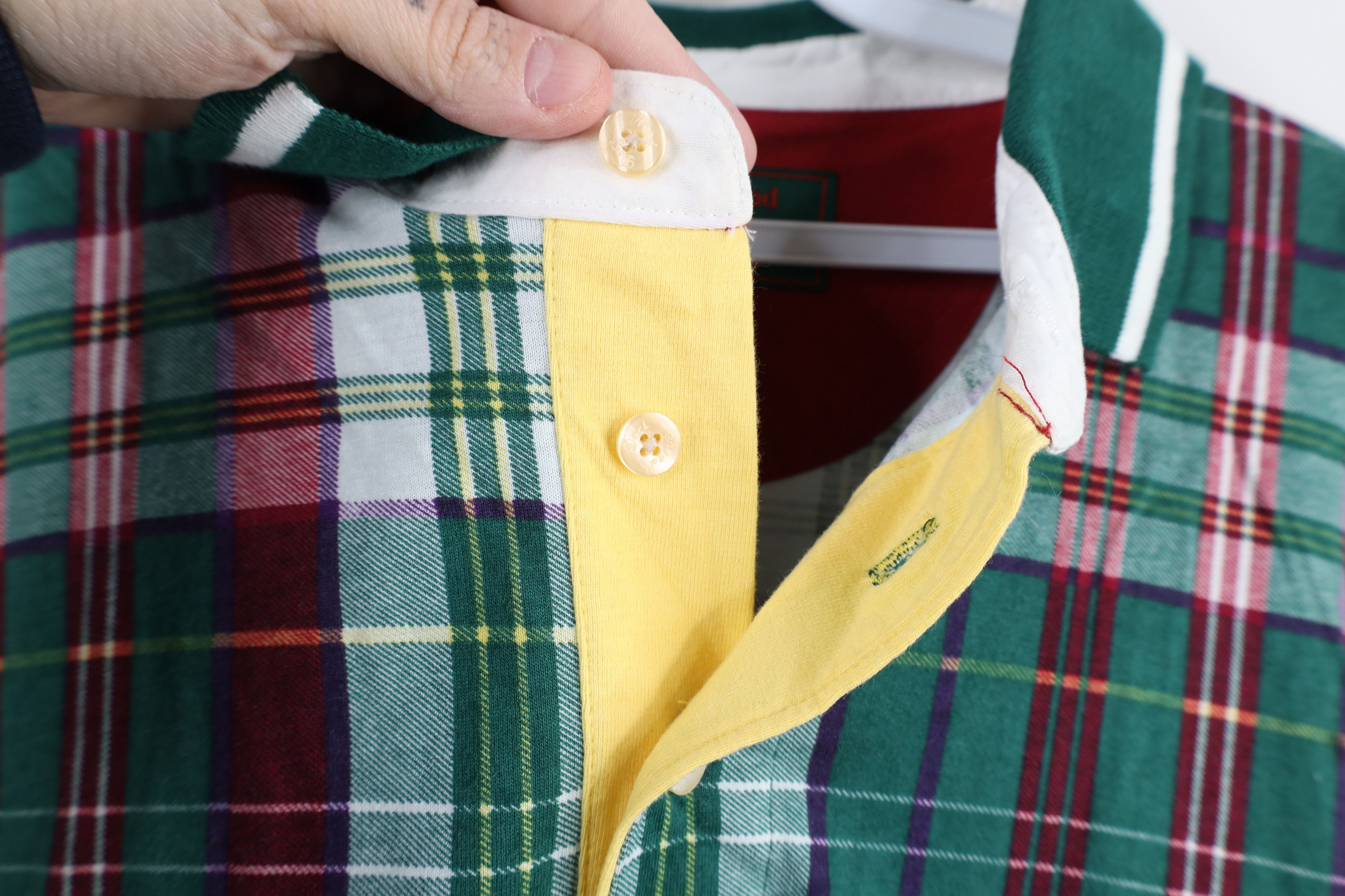 Vintage Deadstock Vintage 90s Duck Head Checkered Plaid Golf Polo Size US L / EU 52-54 / 3 - 6 Thumbnail