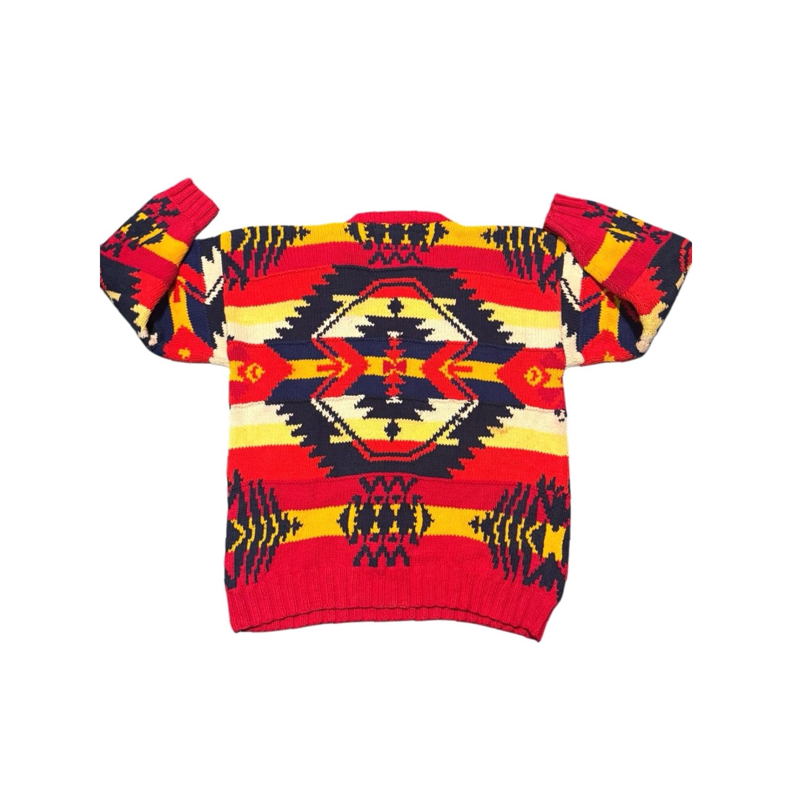 Tommy Hilfiger VINTAGE Tommy Hilfiger Classic Surplus Style Aztec Print Pullover Sweater L Rare Mens Size US L / EU 52-54 / 3 - 5 Thumbnail