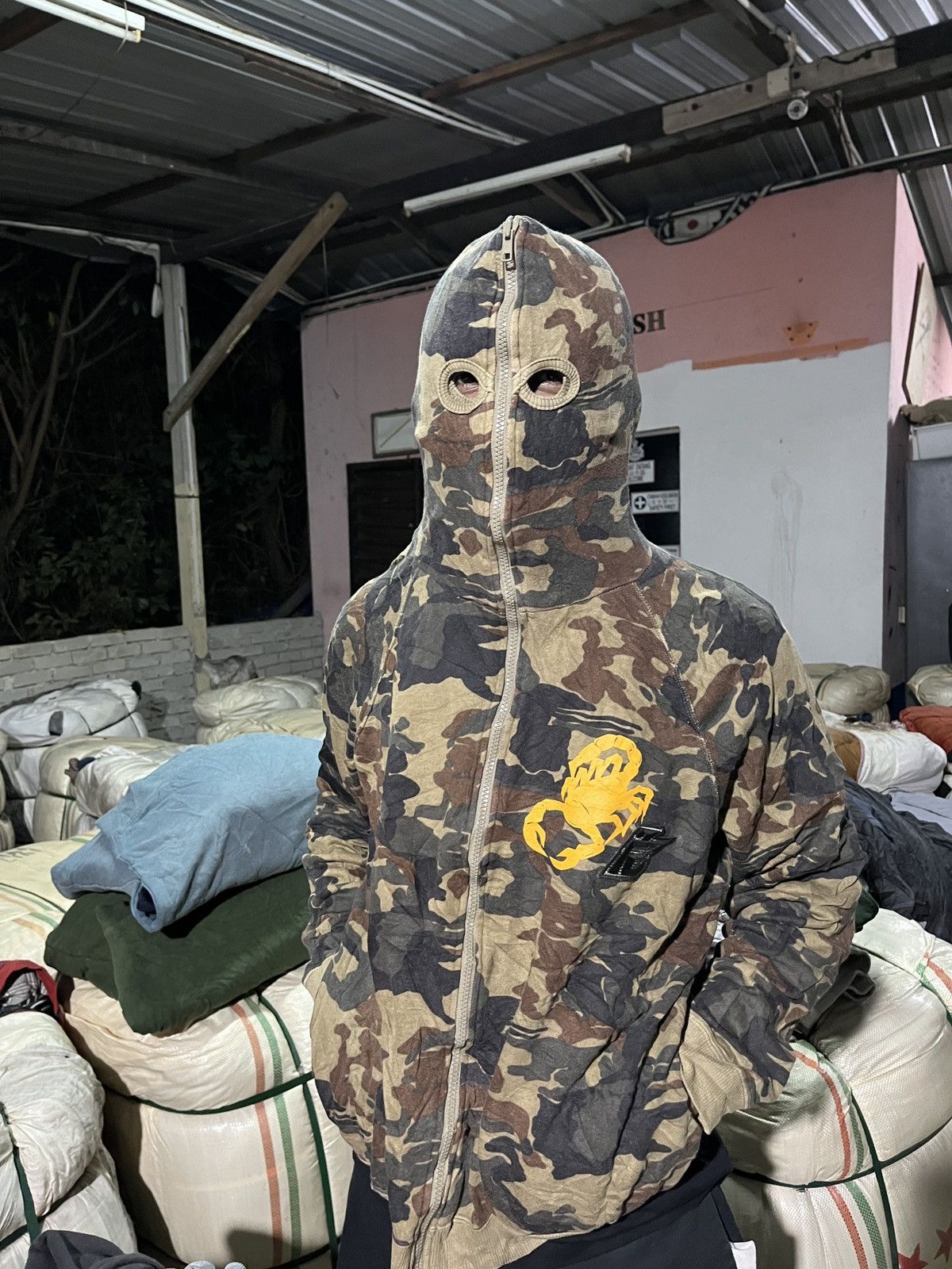 Japanese Brand Punk Drunker Camo Hoodie Size US M / EU 48-50 / 2 - 15 Thumbnail