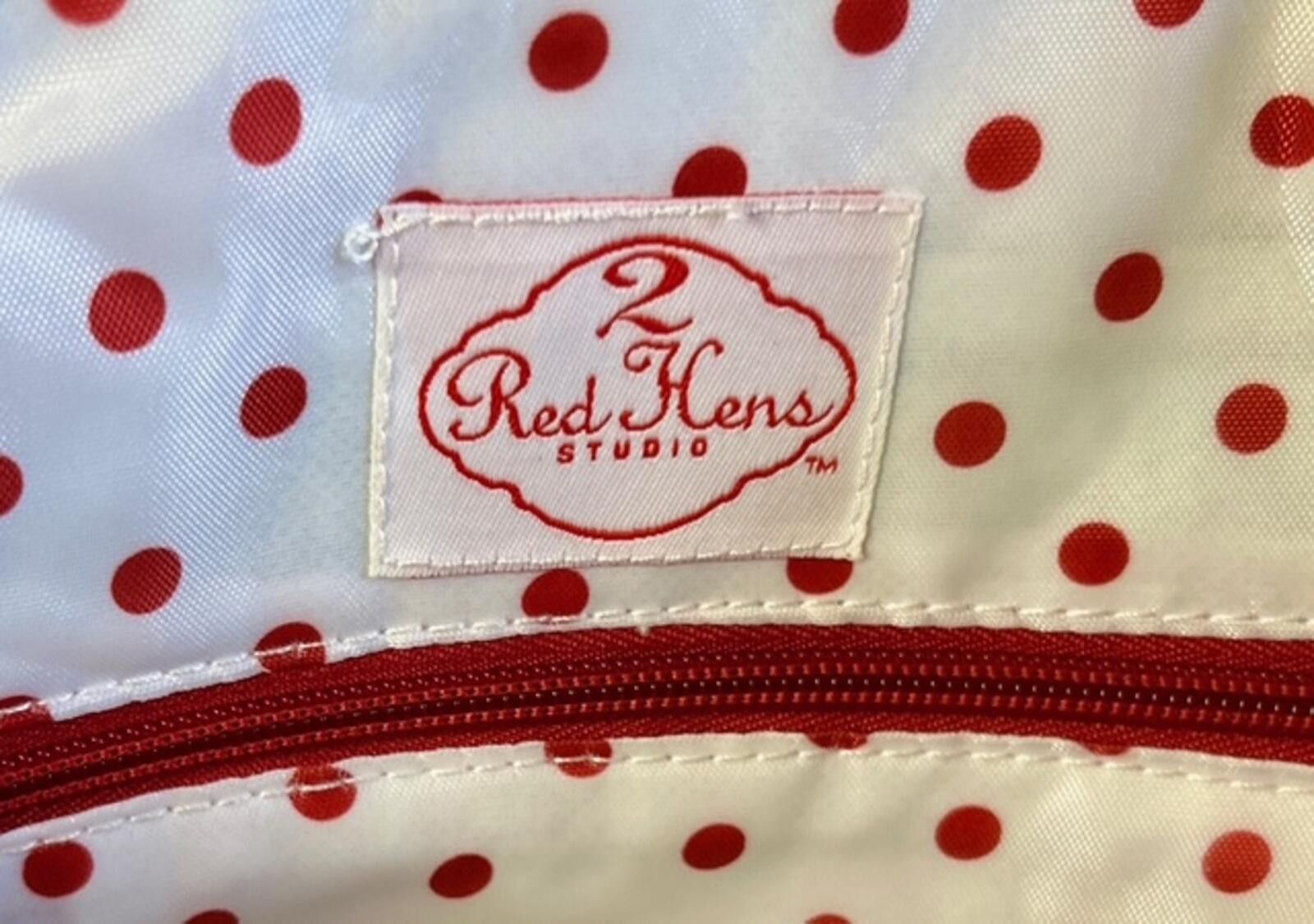Other Red Hens Studio Floral Pattern Tote Bag with Leather Handles Size ONE SIZE - 3 Thumbnail