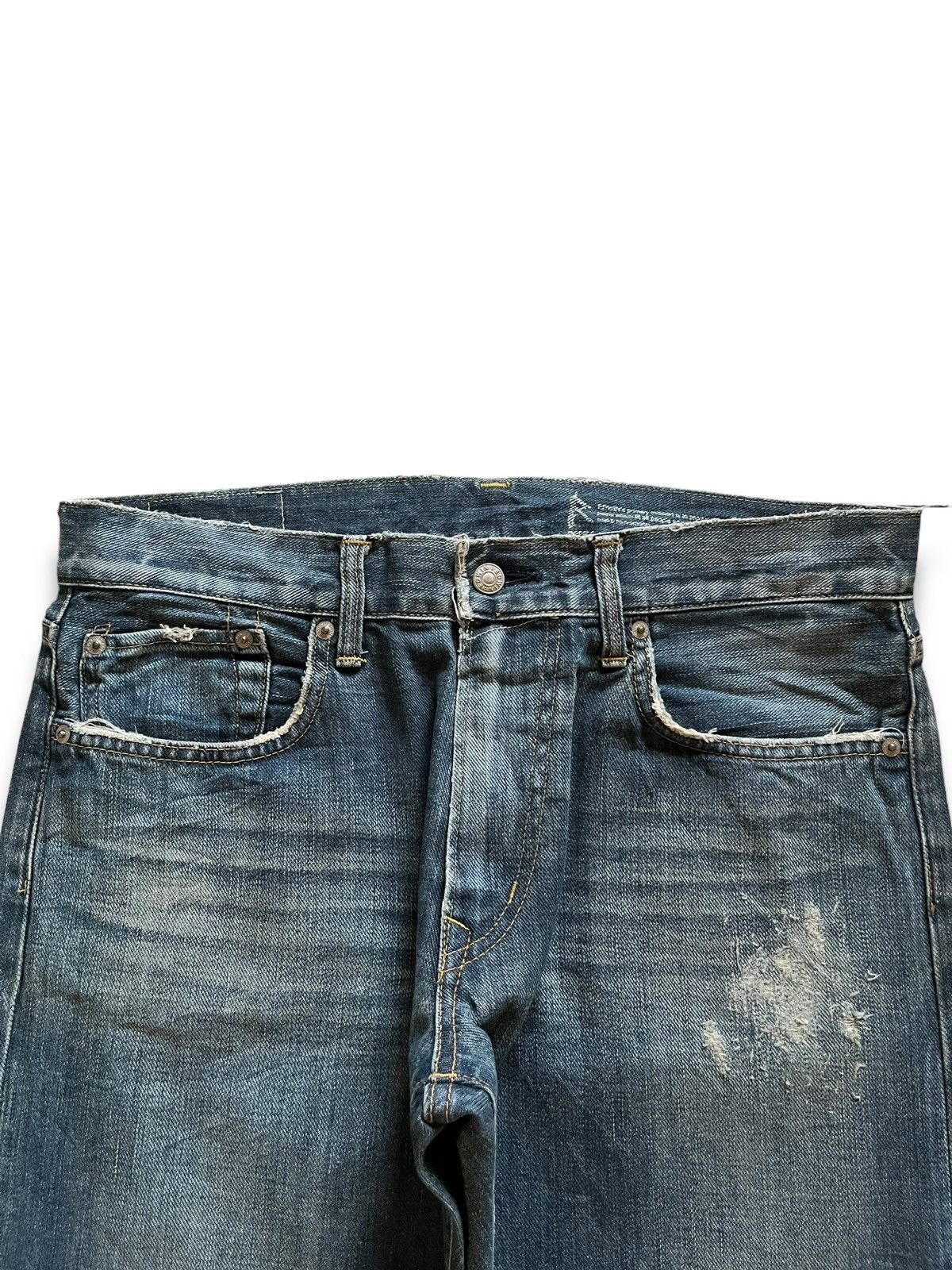 Edwin Vintage Japanese Edwin 503 Faded Wash Distressed Baggy Jeans Size US 35 - 4 Thumbnail
