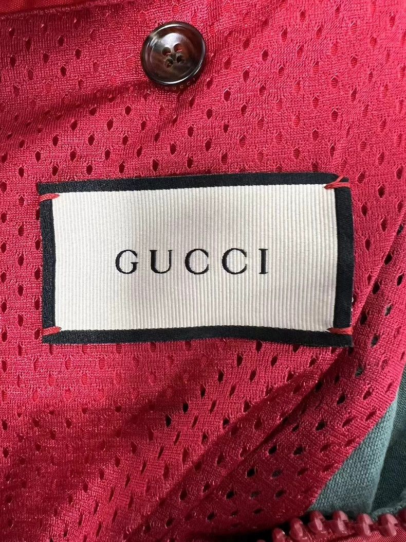 Gucci Gucci Washed old red and green stitching denim jacket 2503- Size US M / EU 48-50 / 2 - 4 Thumbnail