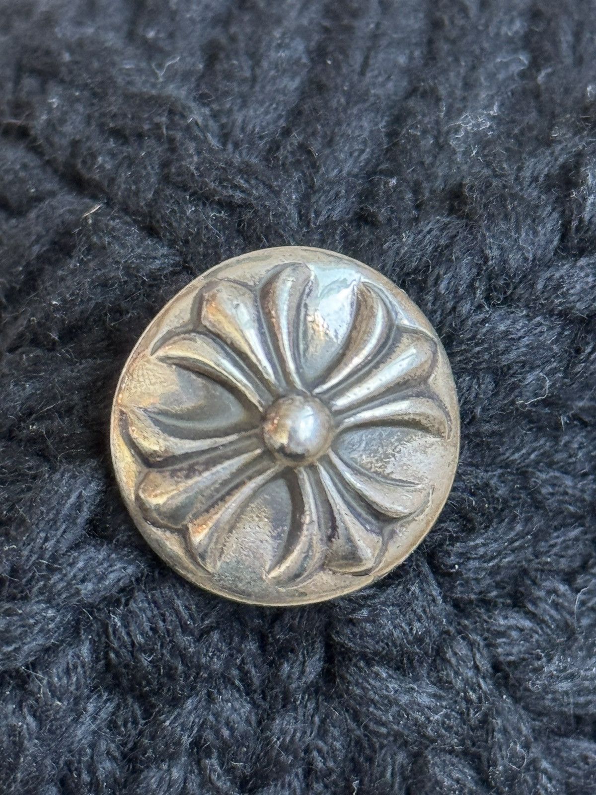 Chrome Hearts cross patch cross silver black cashmere beanie Size ONE SIZE - 3 Thumbnail