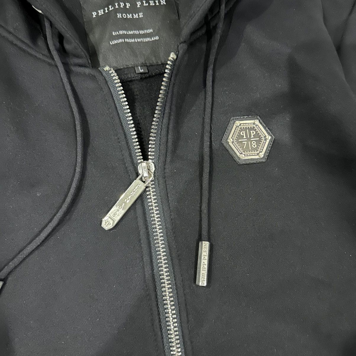 Philipp Plein Philipp Plein Men’s Zip Hoodie Size M-L Size US L / EU 52-54 / 3 - 4 Thumbnail