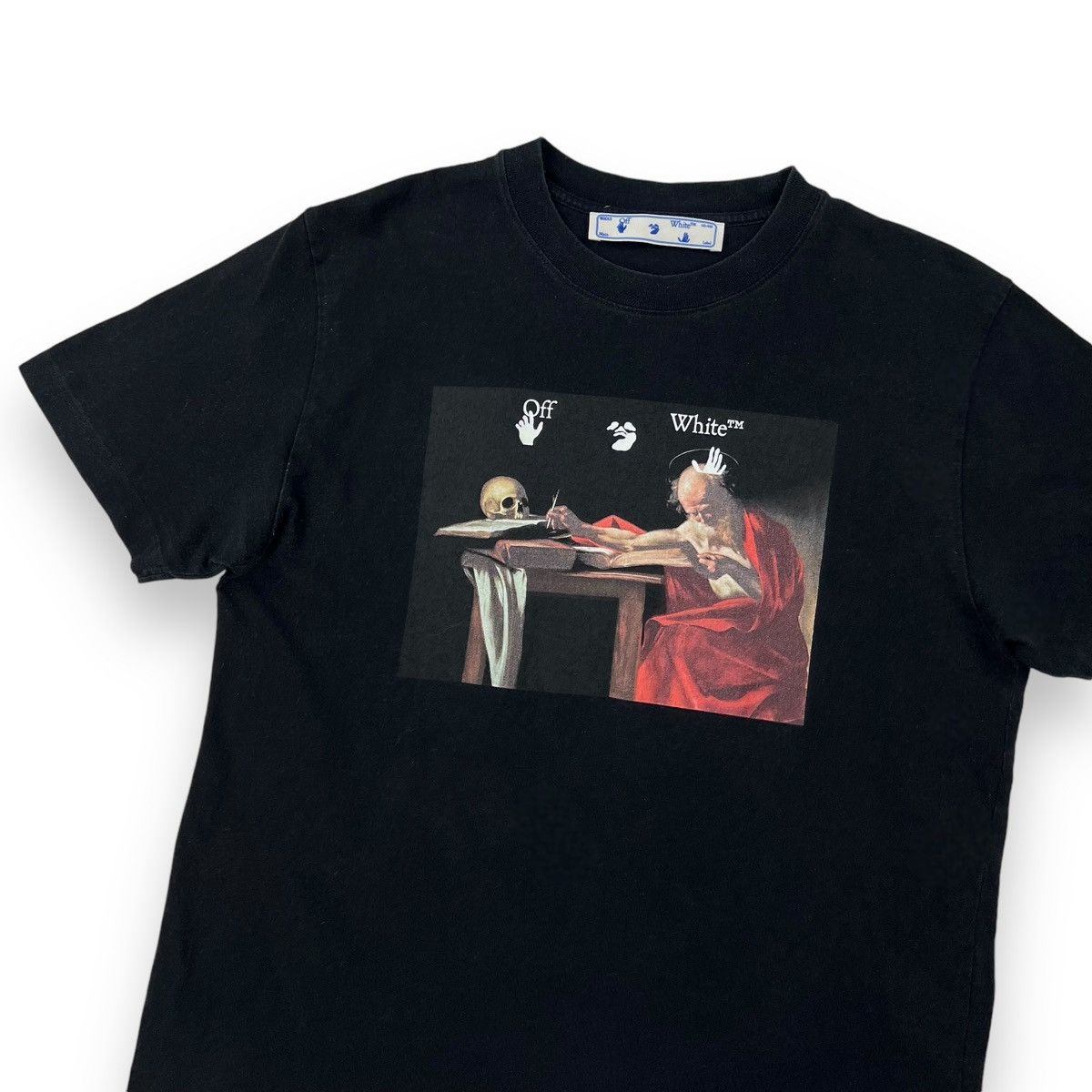 Off white caravaggio tee black best sale