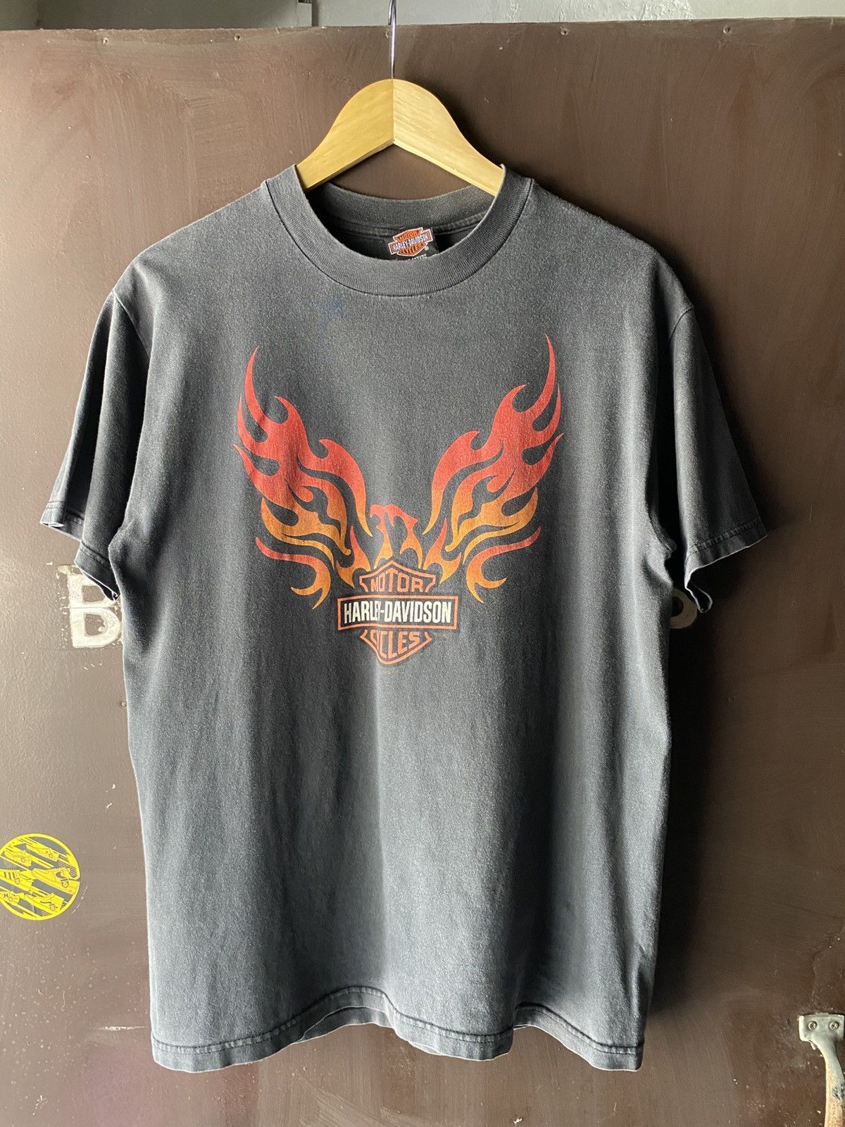 Harley Davidson Vintage Harley Davidson Flame Eagle El cajon California Size US M / EU 48-50 / 2 - 1 Thumbnail