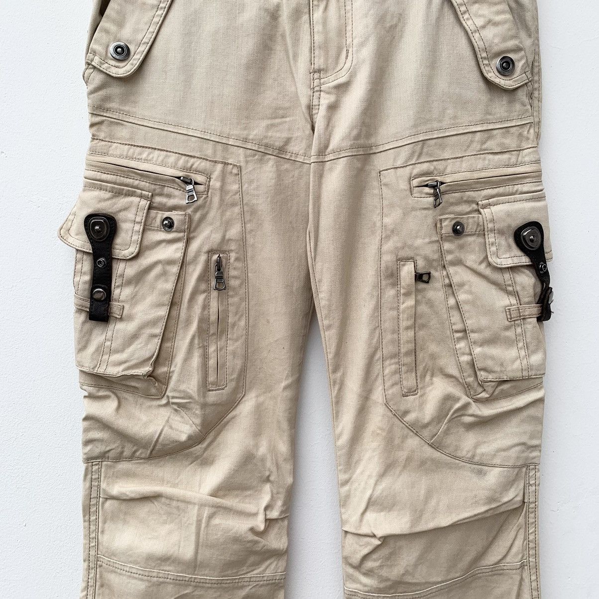 Japanese Brand × Tornado Mart Tornado Mart Cargo Flared Pants Size US 30 / EU 46 - 9 Thumbnail